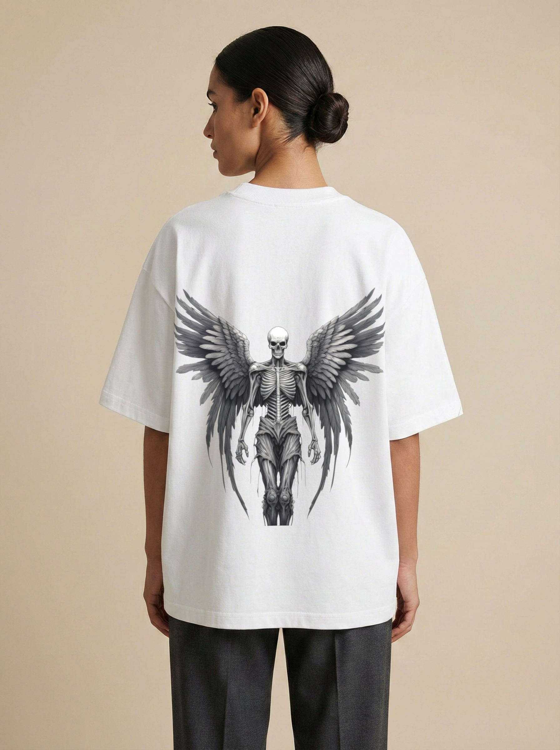 Gothic Angel Oversized T-Shirt