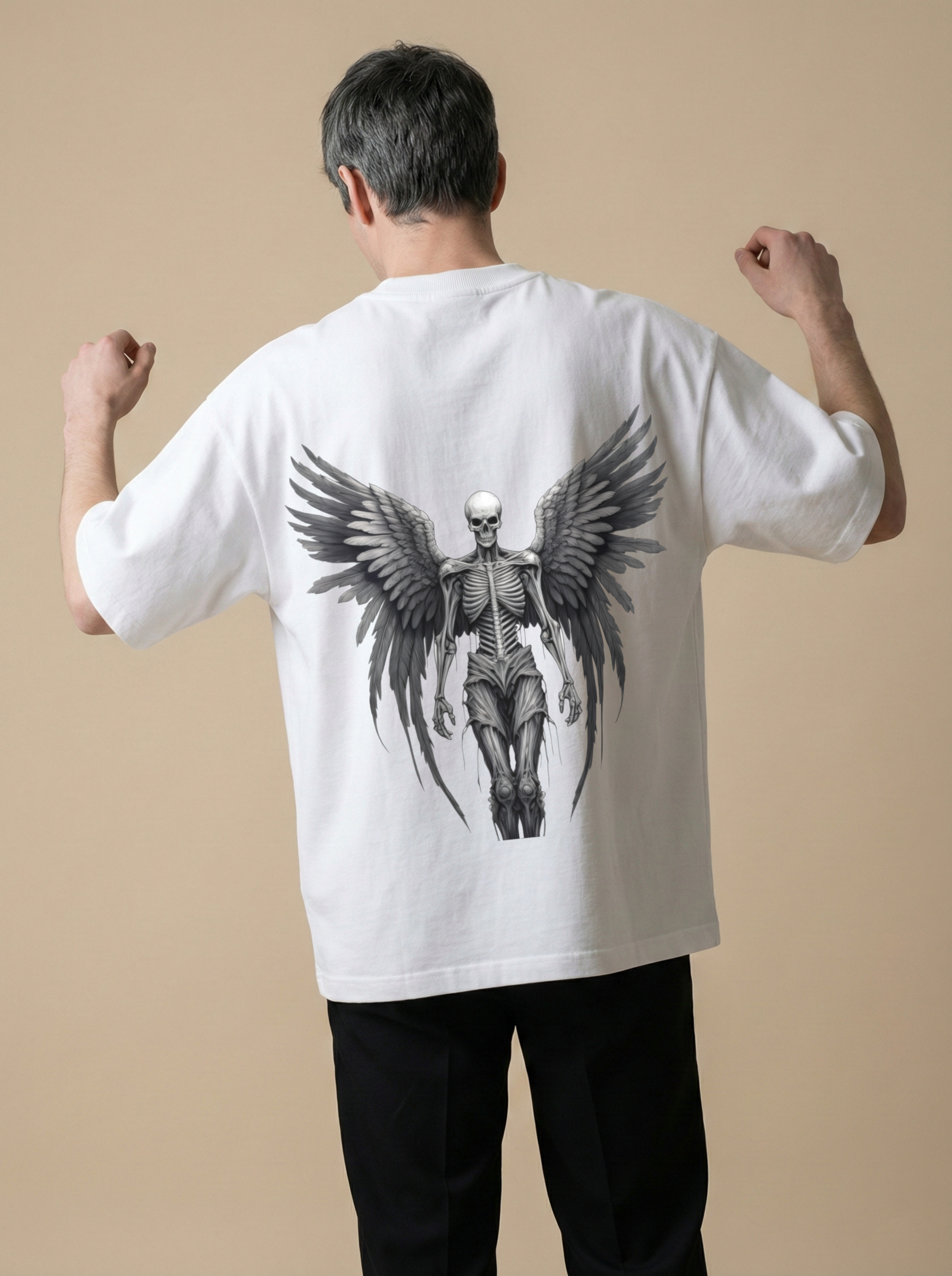 Gothic Angel Oversized T-Shirt