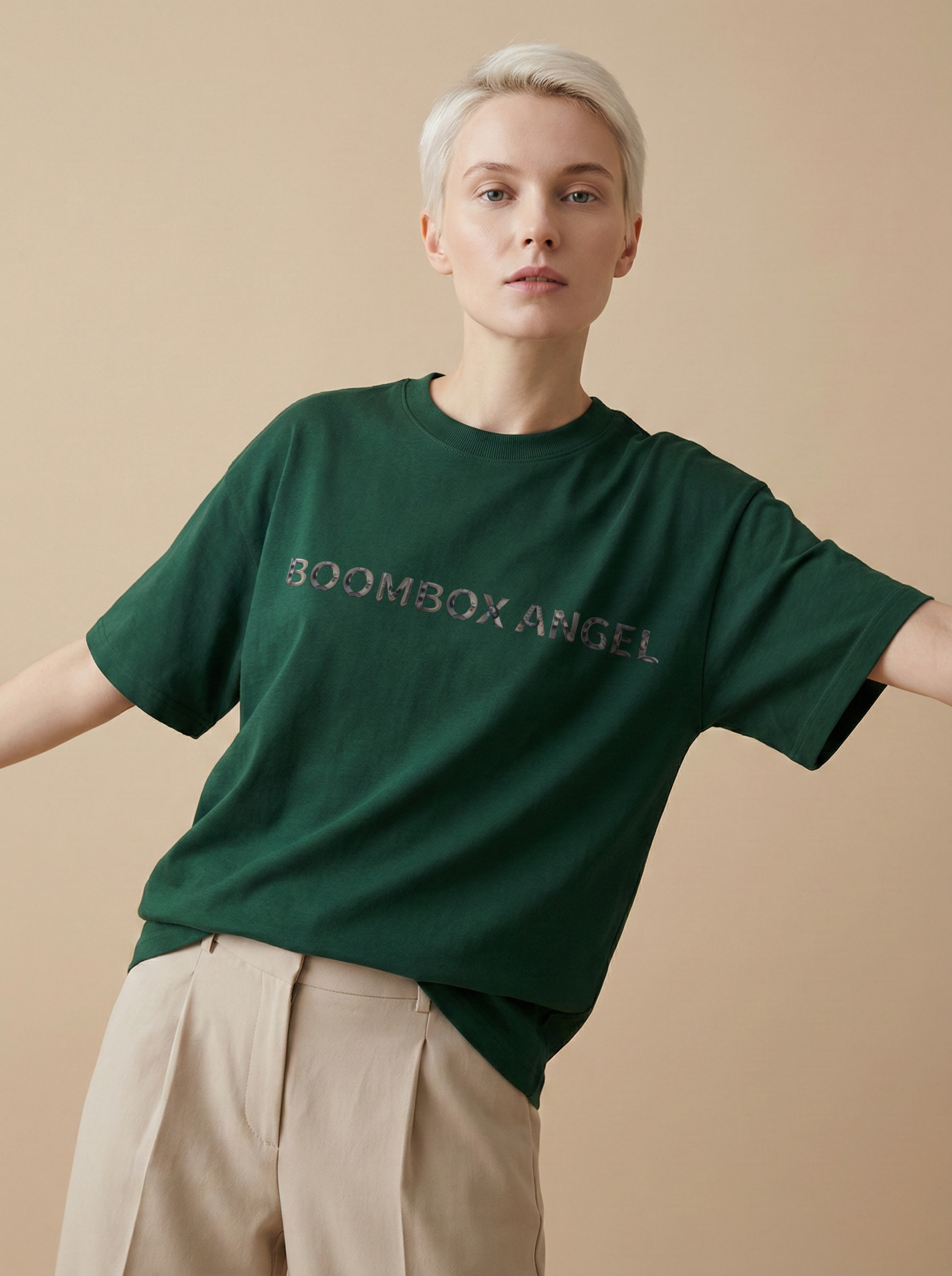 Boombox Angel Oversized T-Shirt