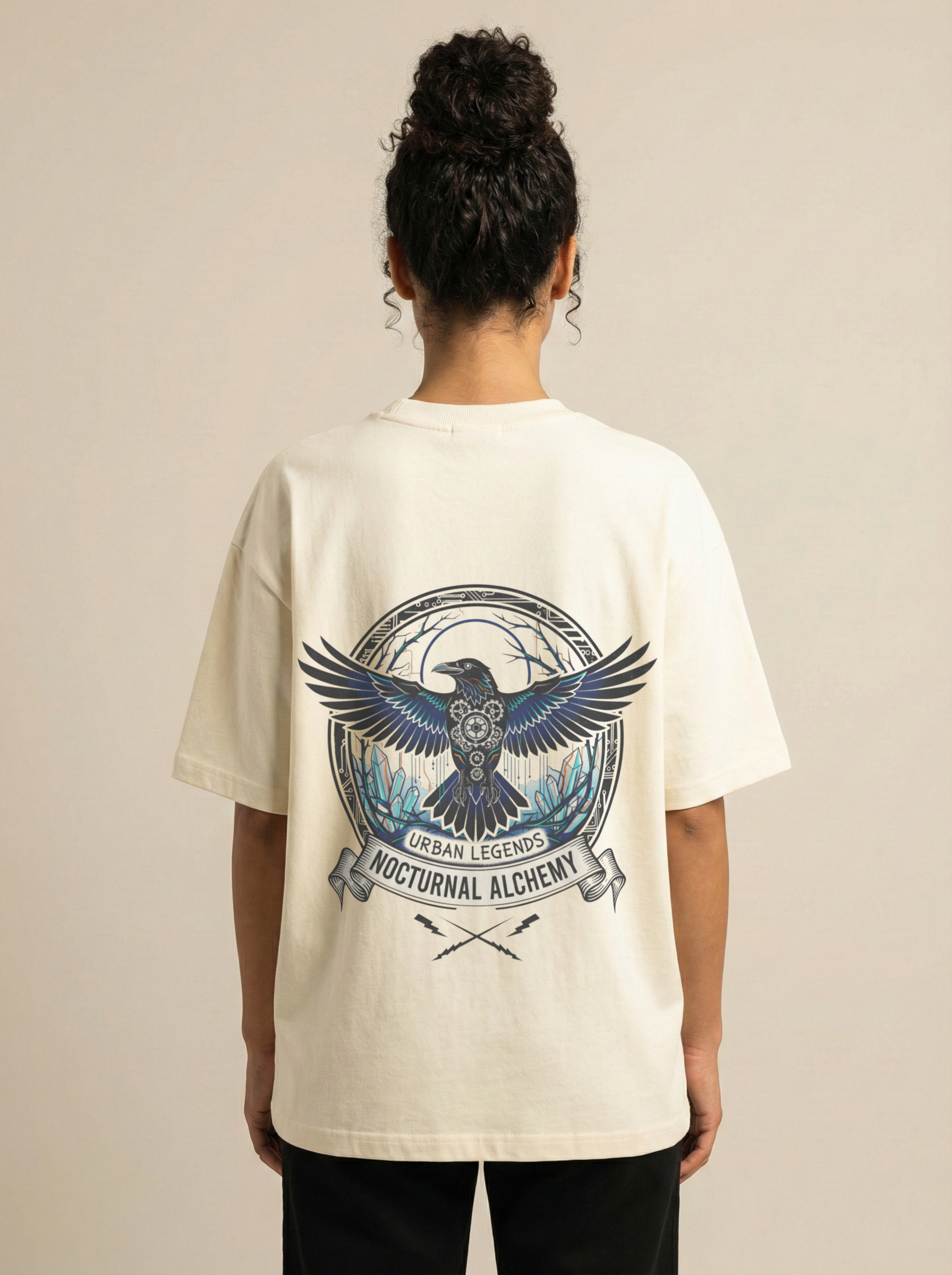 Alchemy Premium Terry Oversized Tee Off White