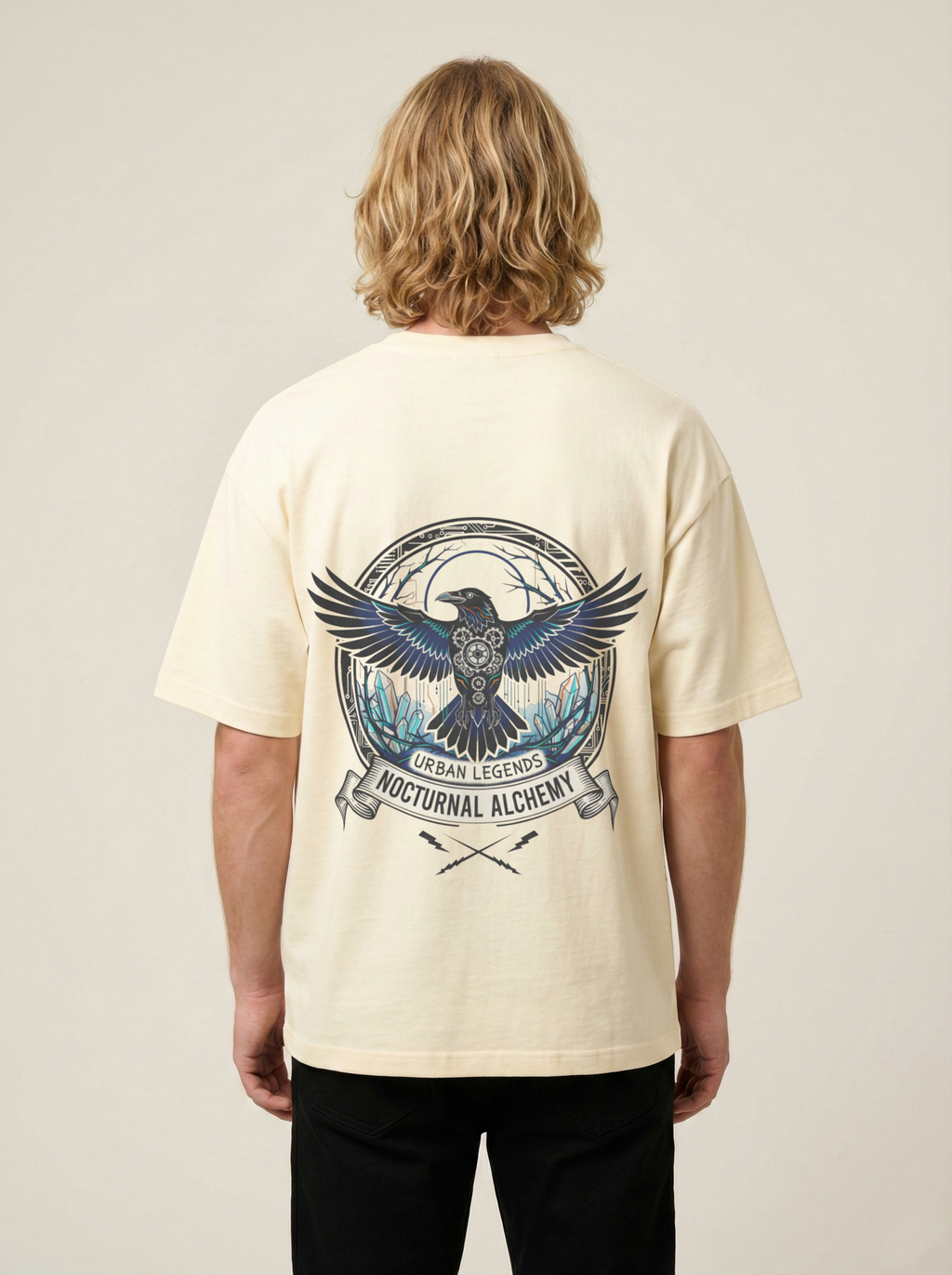 Alchemy Premium Terry Oversized Tee Off White