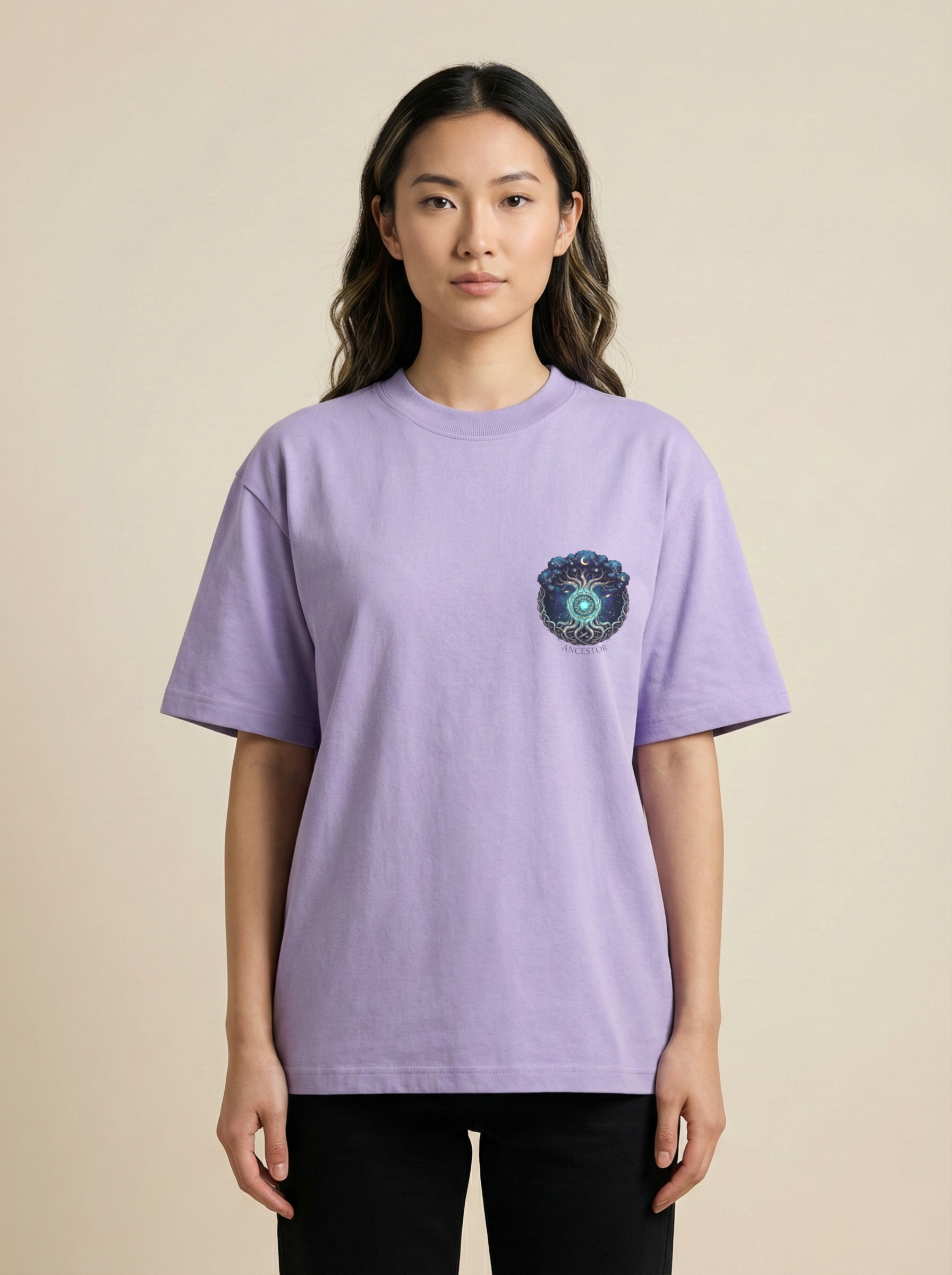 Ancestor Premium Terry Oversized Tee Lavender