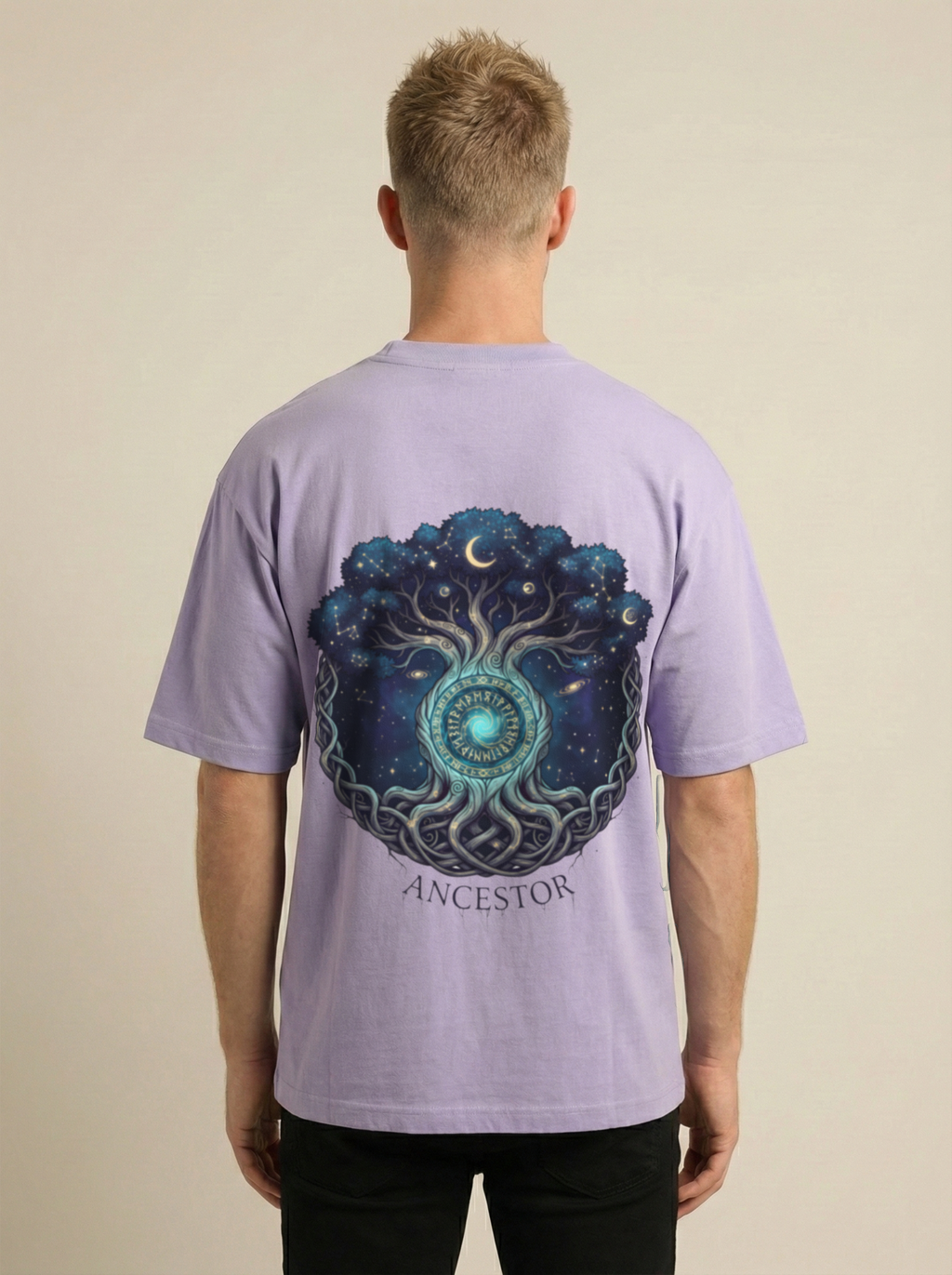 Ancestor Premium Terry Oversized Tee Lavender