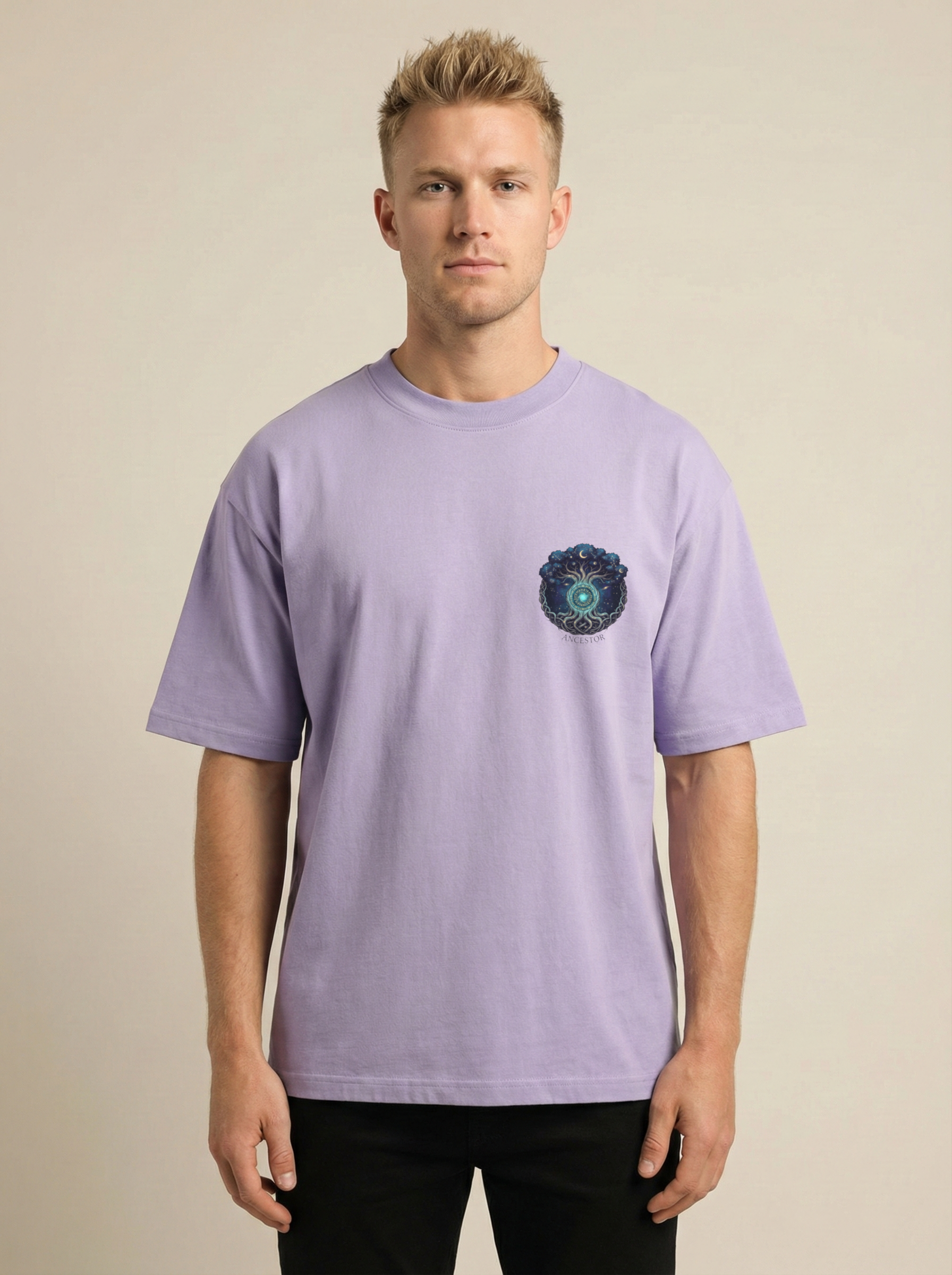 Ancestor Premium Terry Oversized Tee Lavender