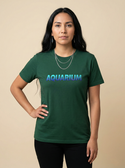 Aquarium Classic Crew Tee Bottle Green