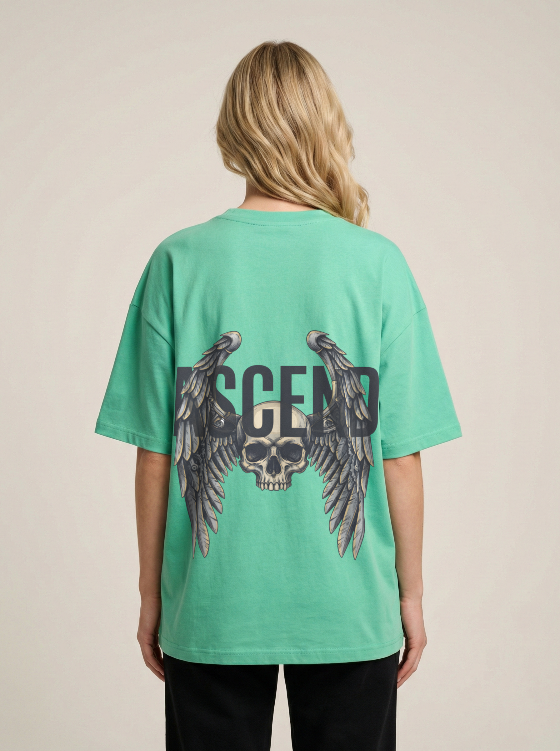 Ascend Premium Terry Oversized Tee Jade
