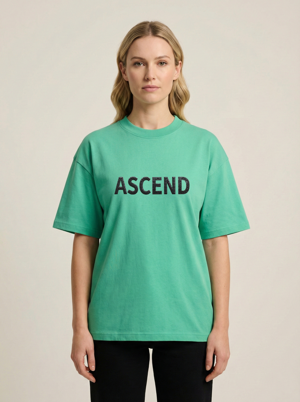 Ascend Premium Terry Oversized Tee Jade
