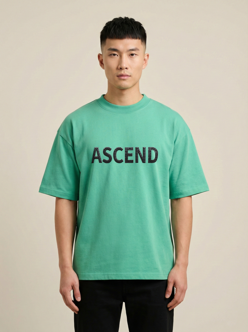Ascend Premium Terry Oversized Tee Jade