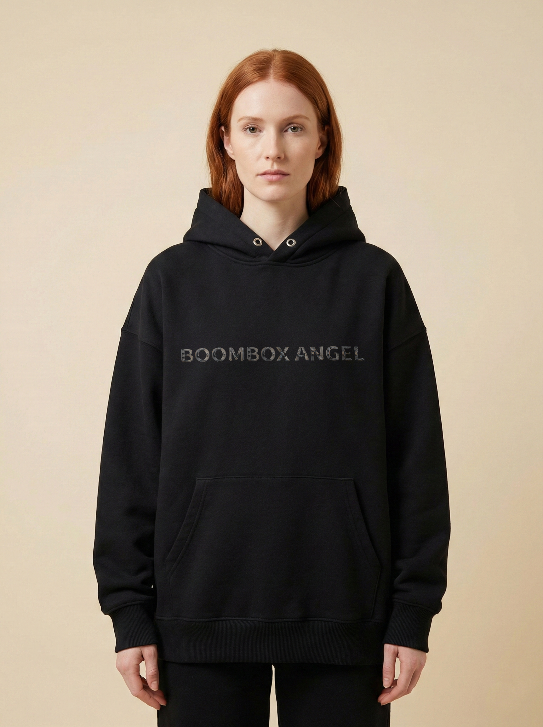 Boombox Angel Oversized Hoodie