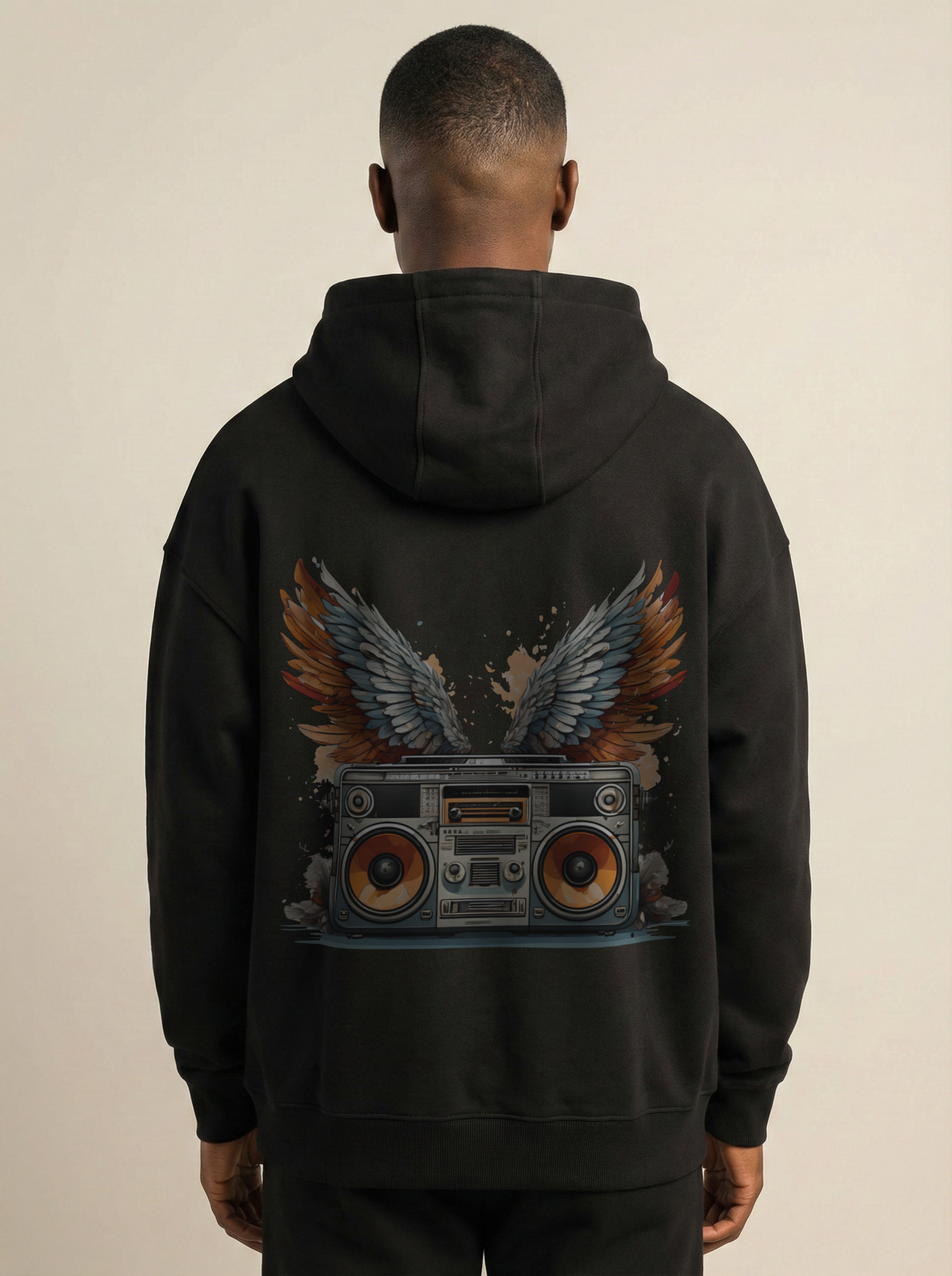 Boombox Angel Oversized Hoodie