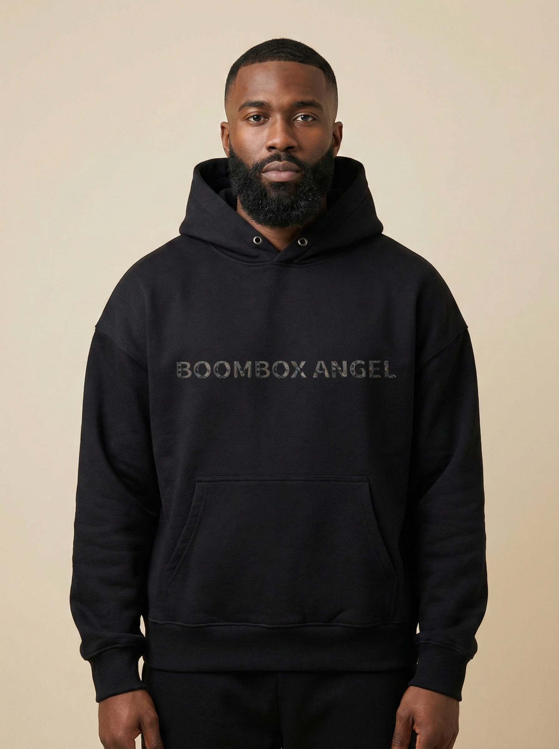 Boombox Angel Oversized Hoodie