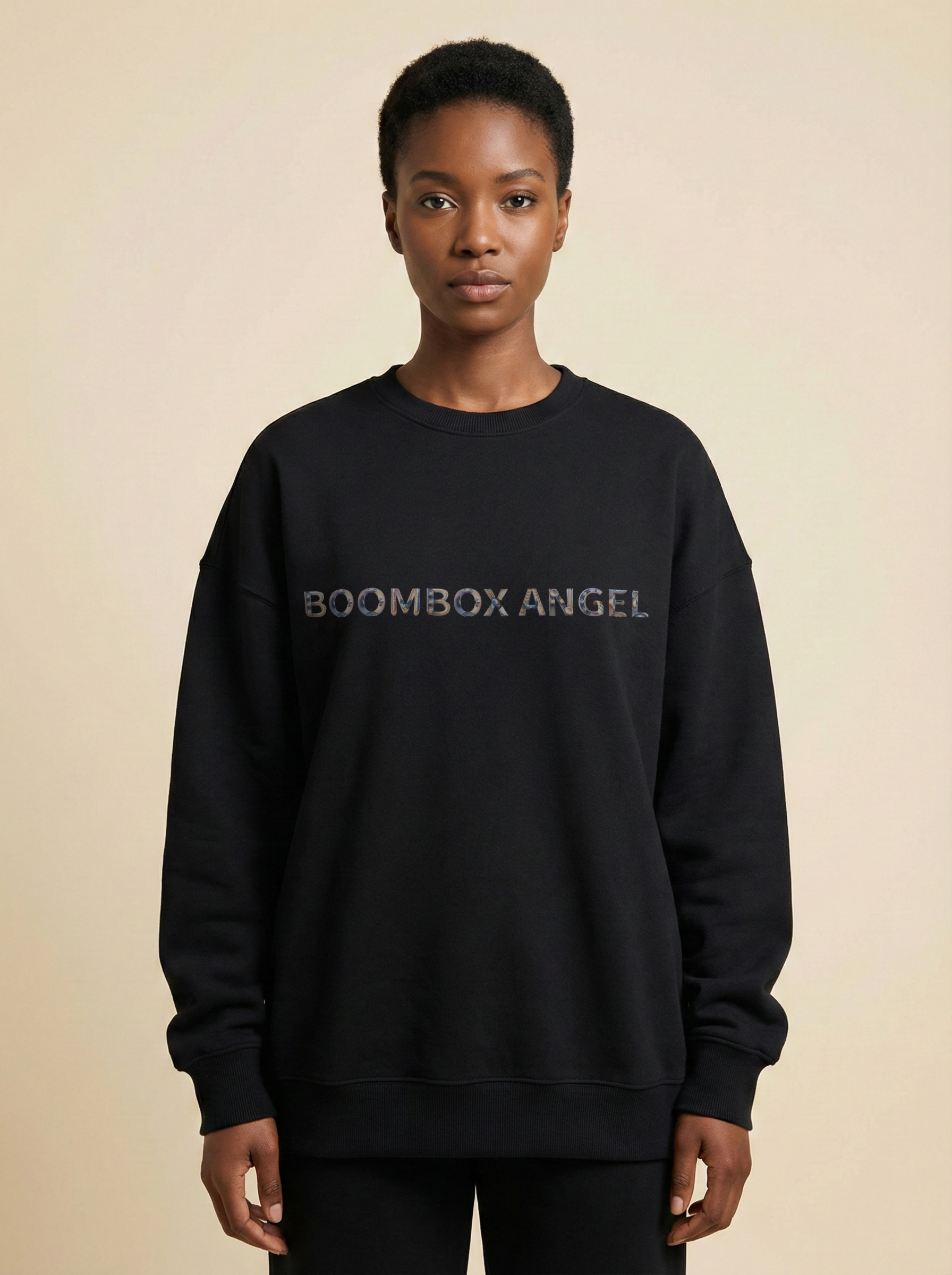 Boombox Angel Oversized Sweatshirt