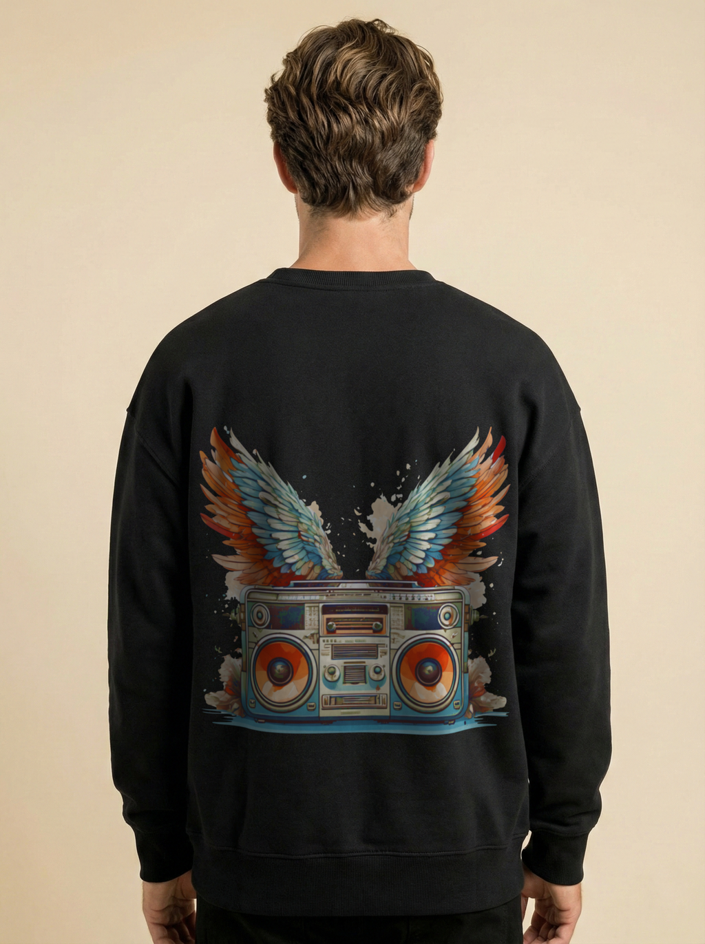 Boombox Angel Oversized Sweatshirt