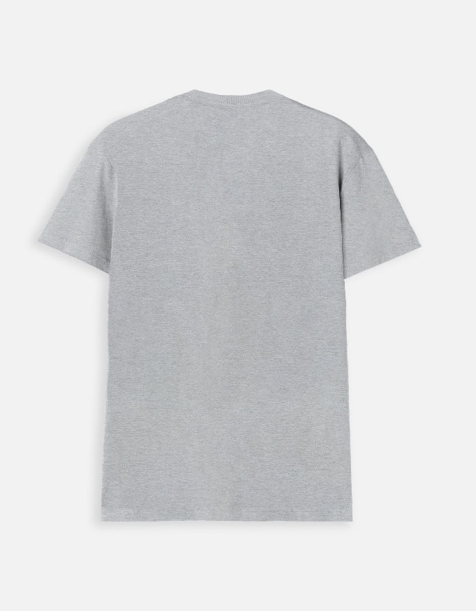 V Neck Tee Grey Melange