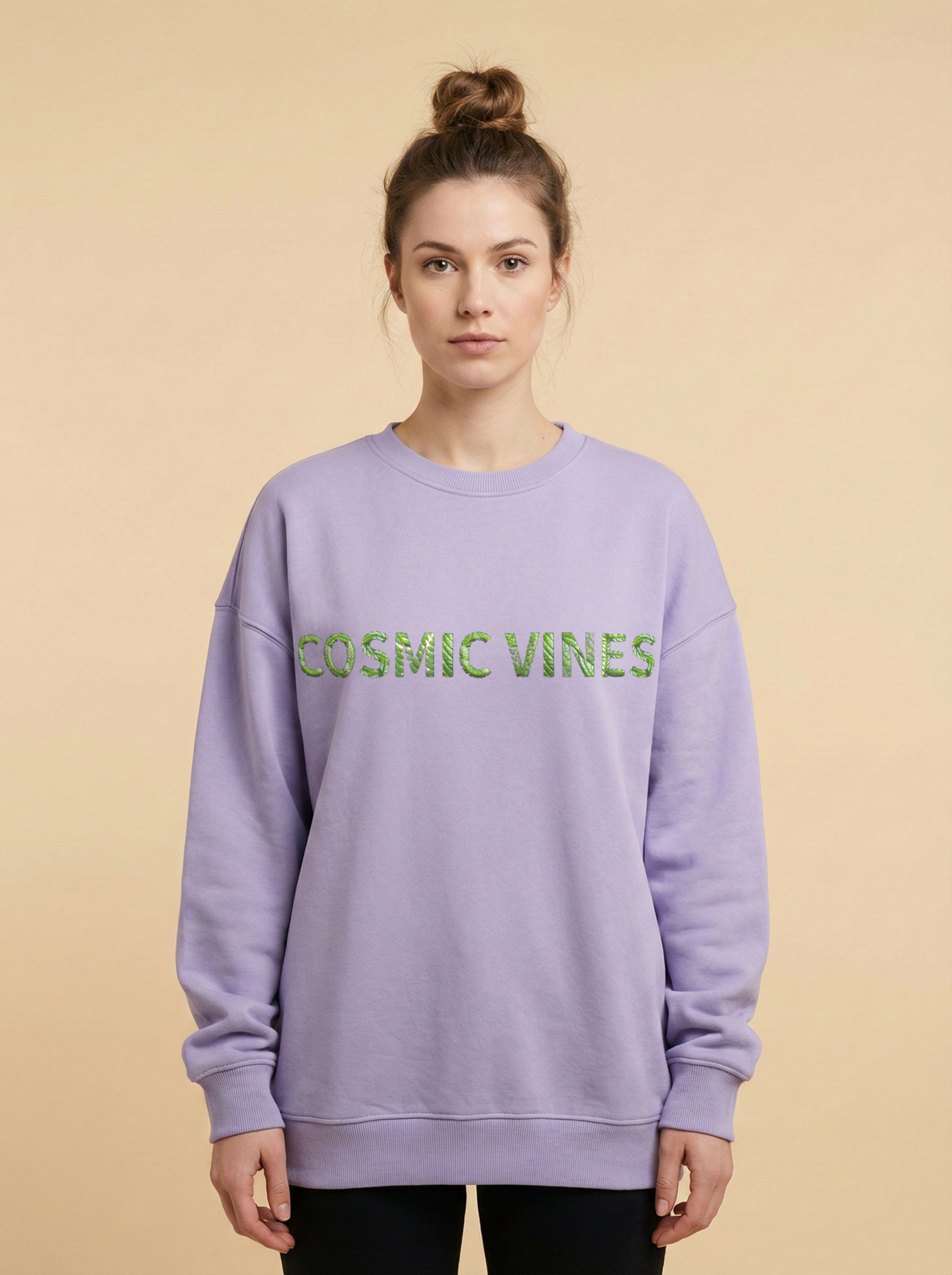 cosmic Vines Oversized Sweatshirt