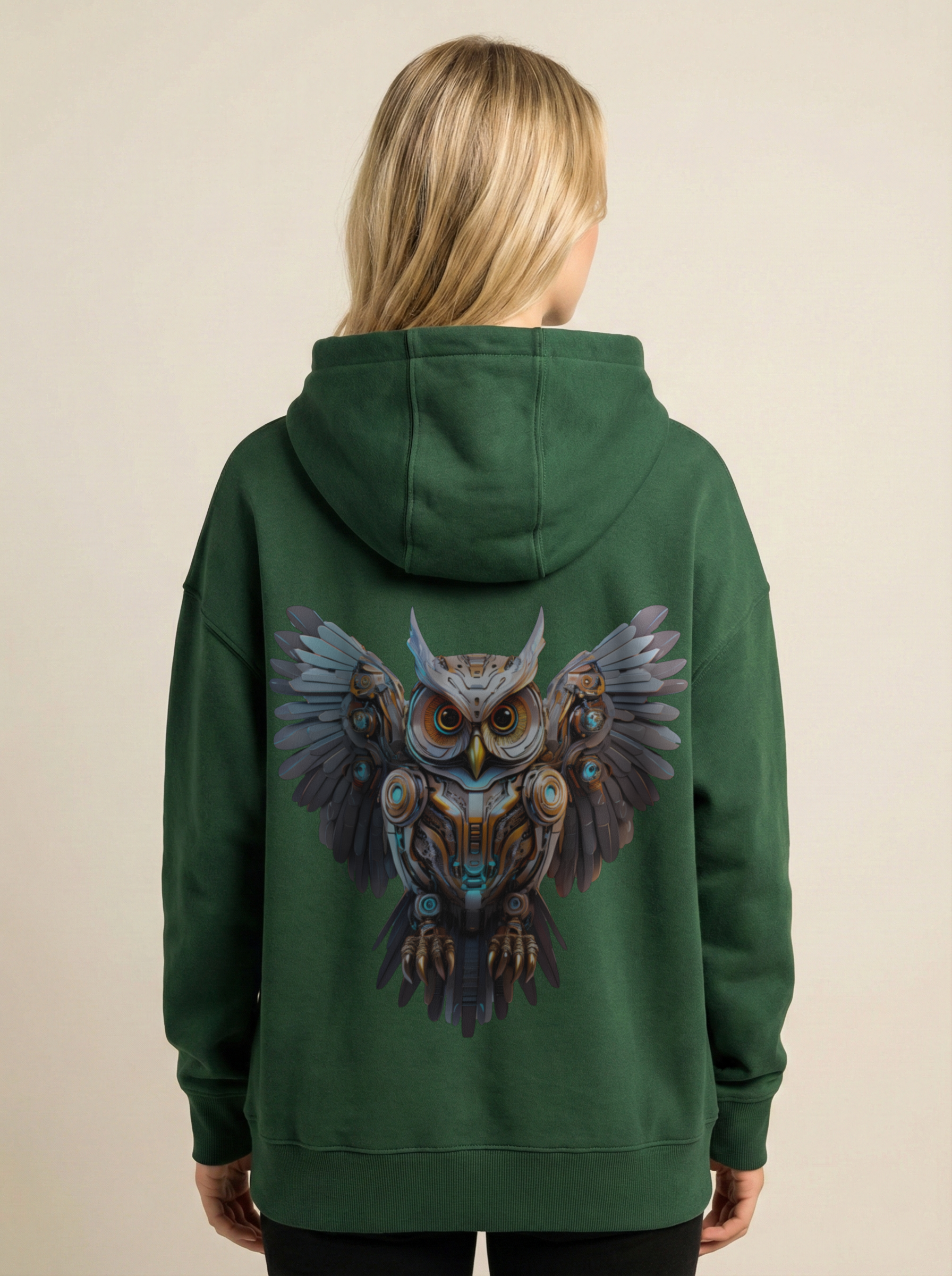 Cyber Owl Oversized Hoodie