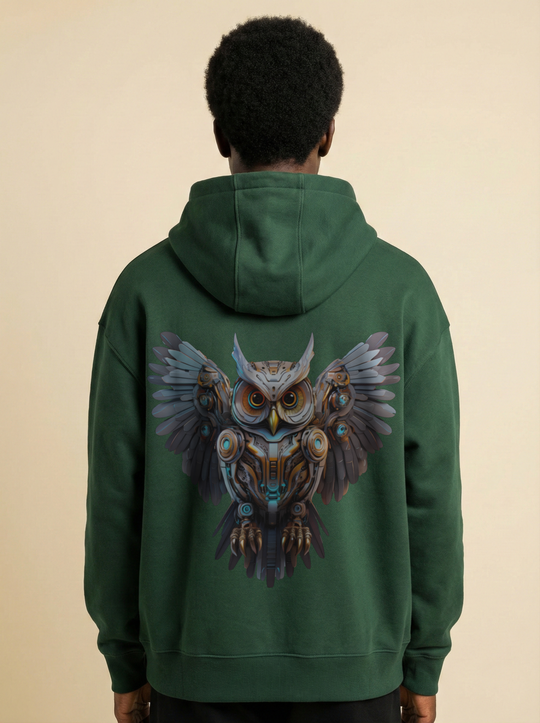 Cyber Owl Oversized Hoodie