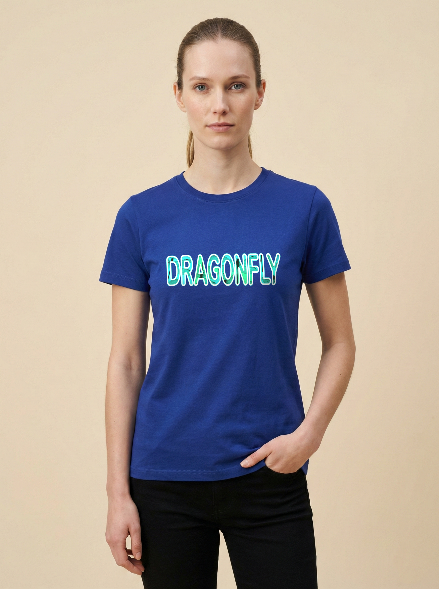Dragonfly Classic Crew Tee Royal Blue
