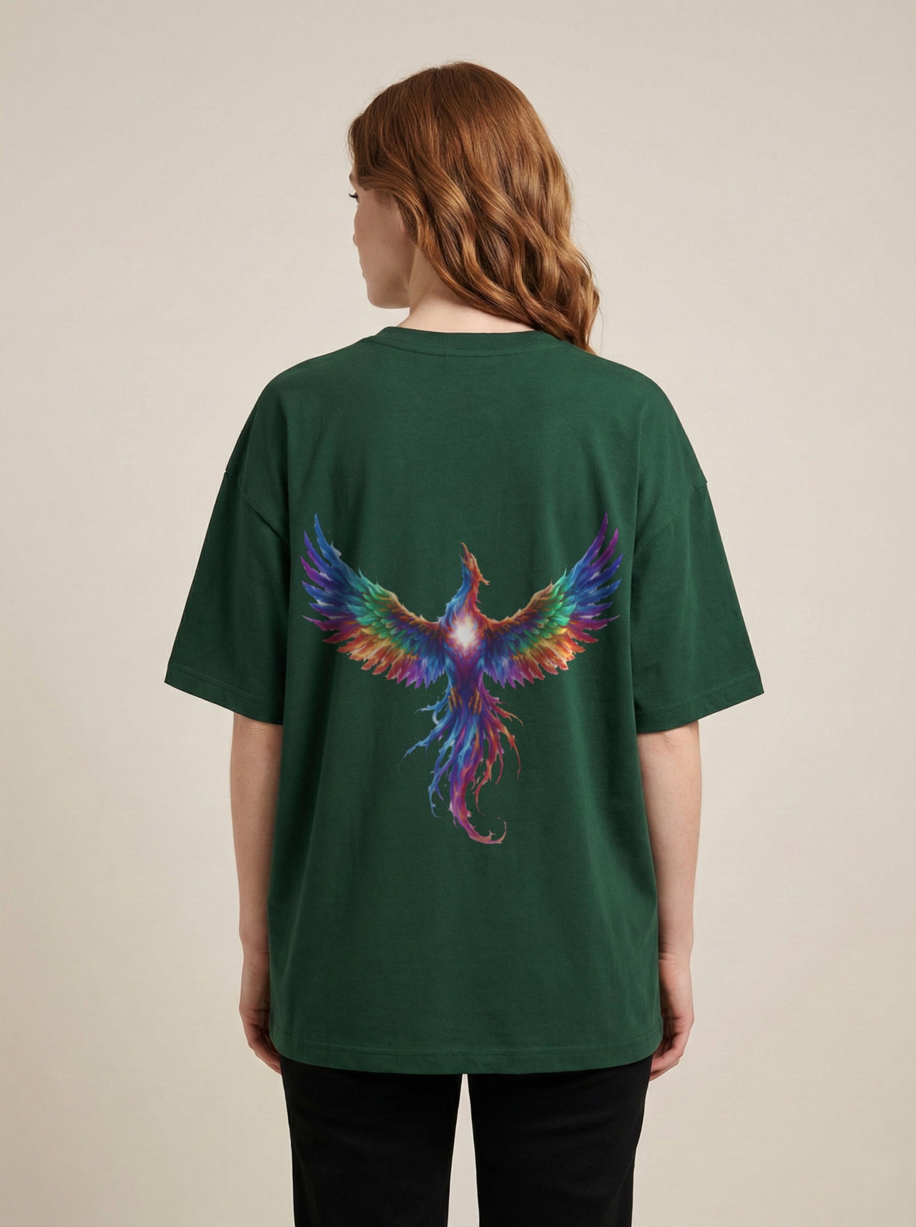 Eternal Premium Terry Oversized Tee Bottle Green