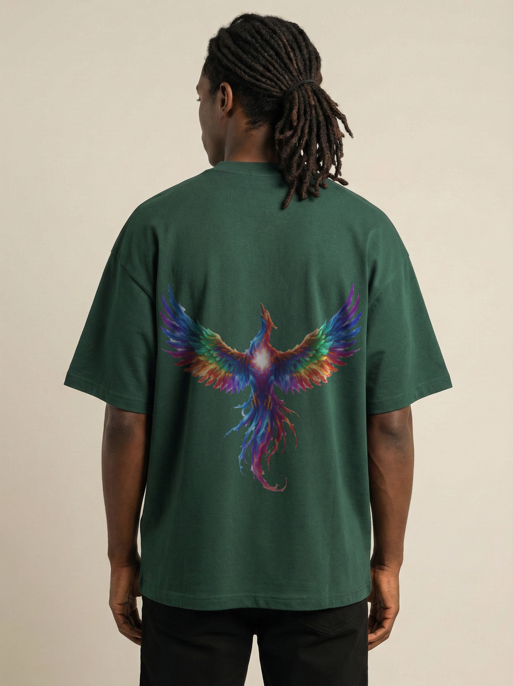 Eternal Premium Terry Oversized Tee Bottle Green