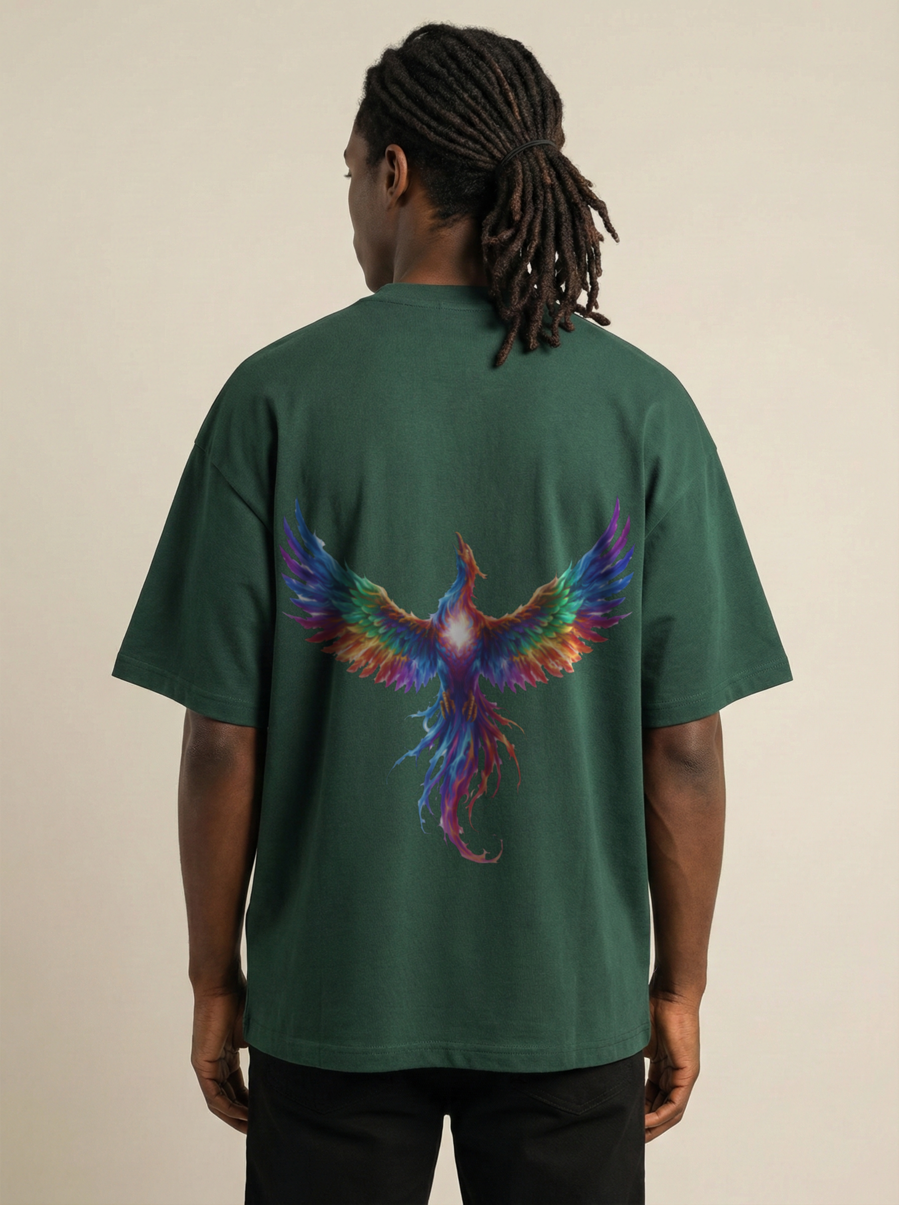 Eternal Premium Terry Oversized Tee Bottle Green