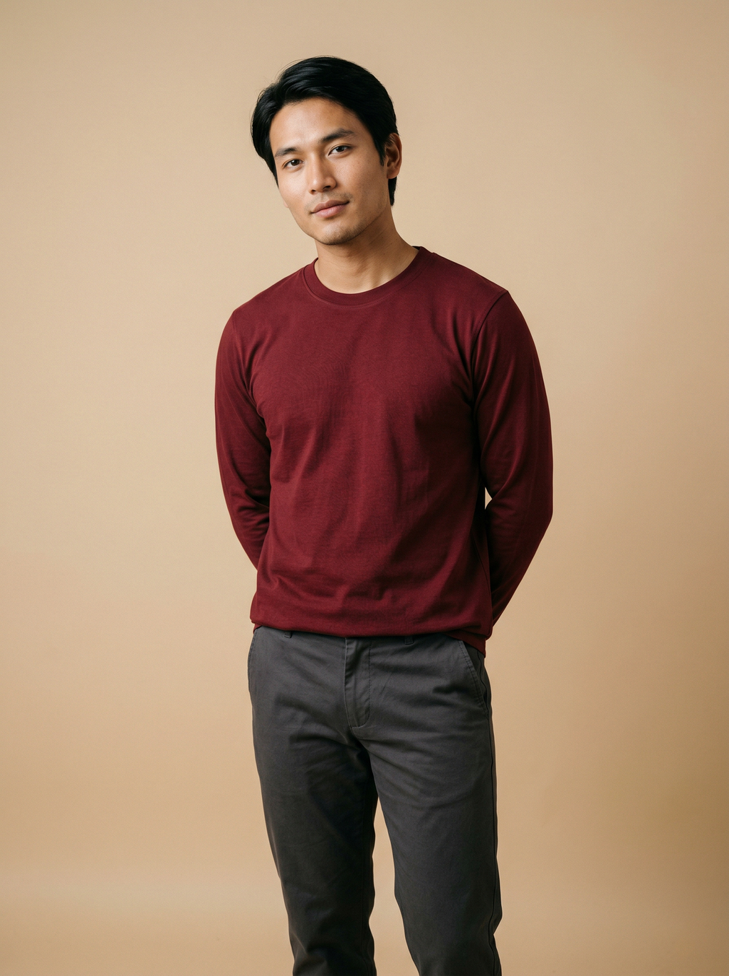 Full Sleeve Tee Maroon
