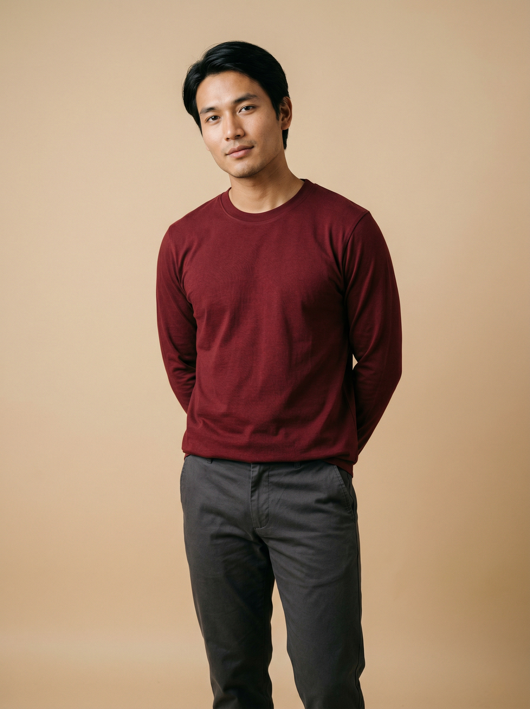 Full Sleeve Tee Maroon