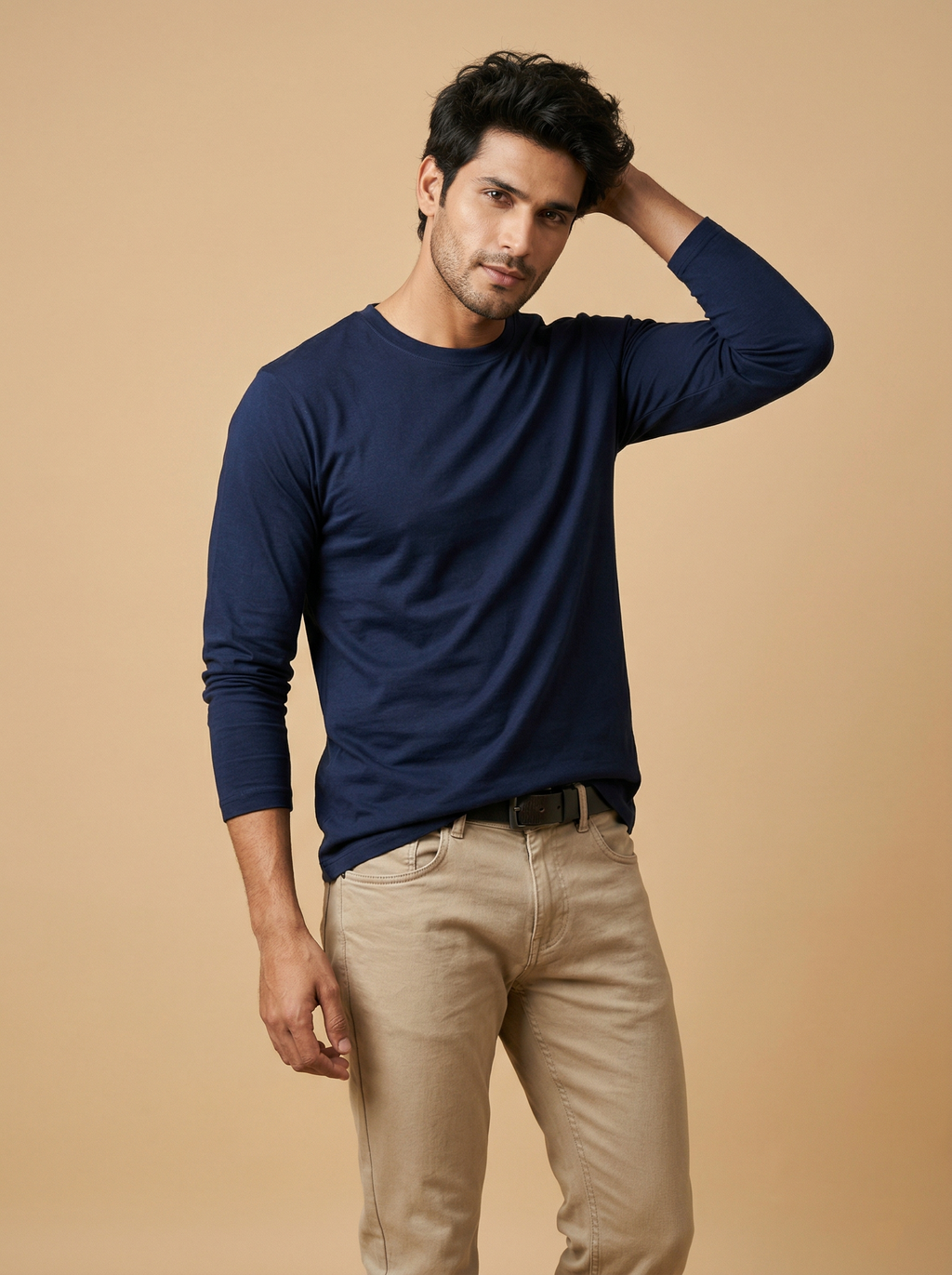 Full Sleeve Tee Navy Blue