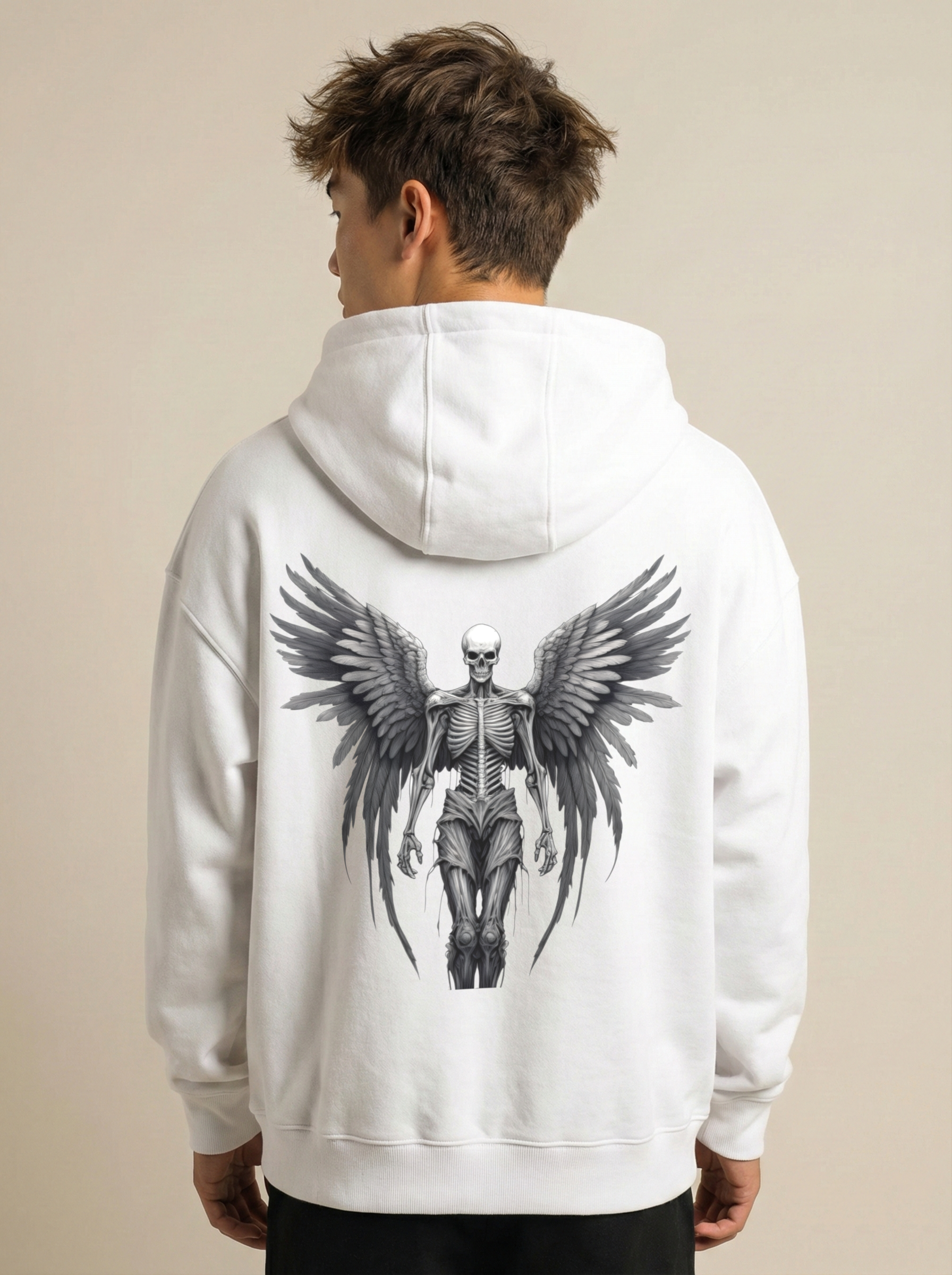 Gothic Angel Oversized Hoodie