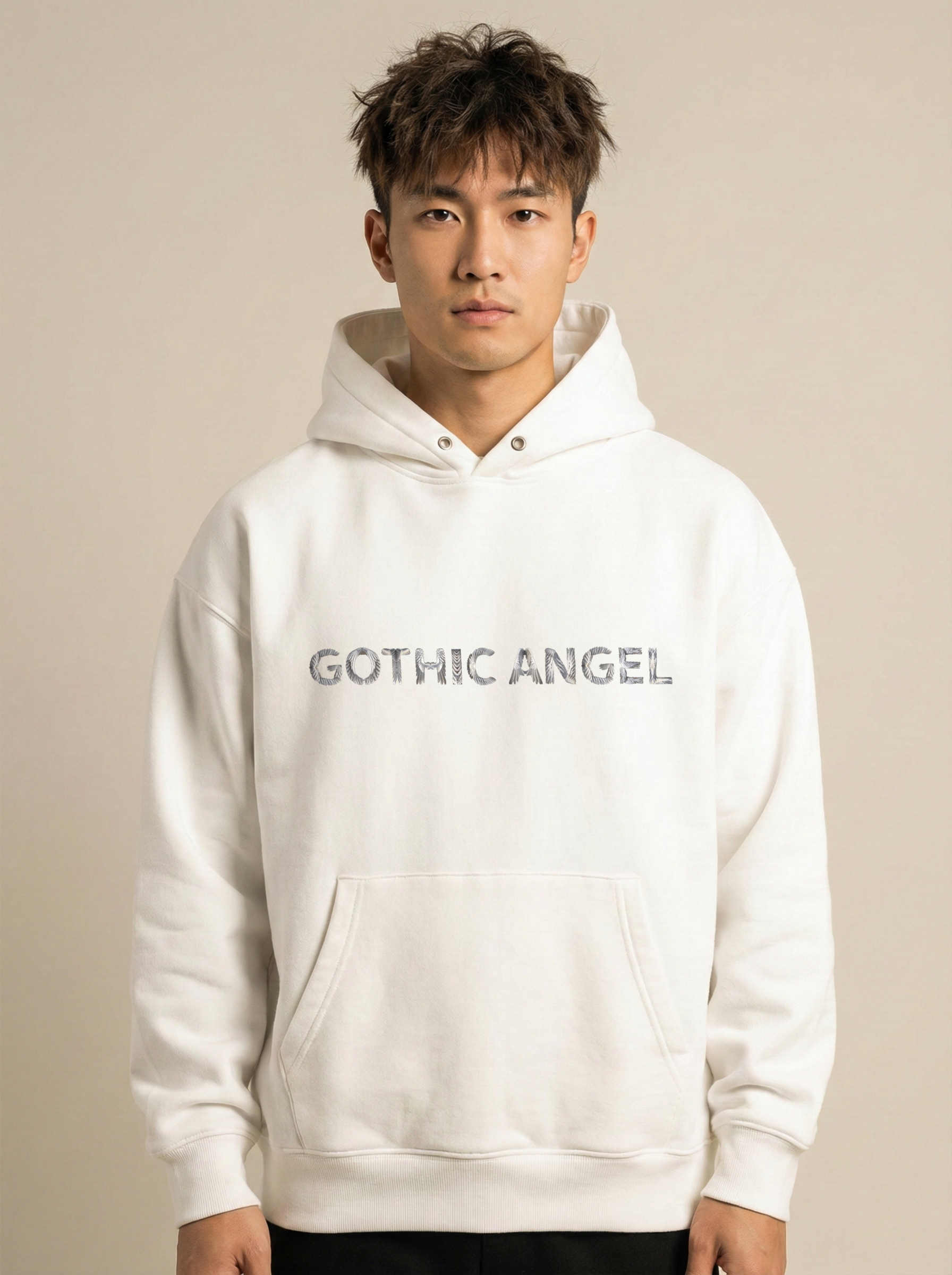 Gothic Angel Oversized Hoodie
