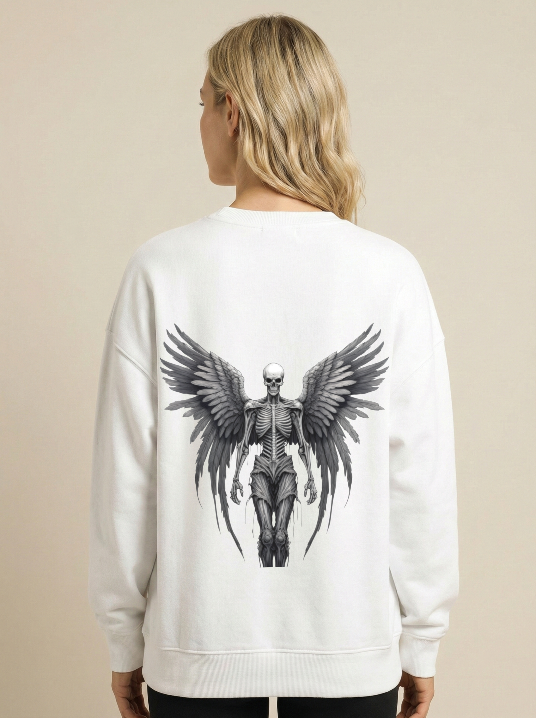 Gothic Angel Oversized Sweatshirt