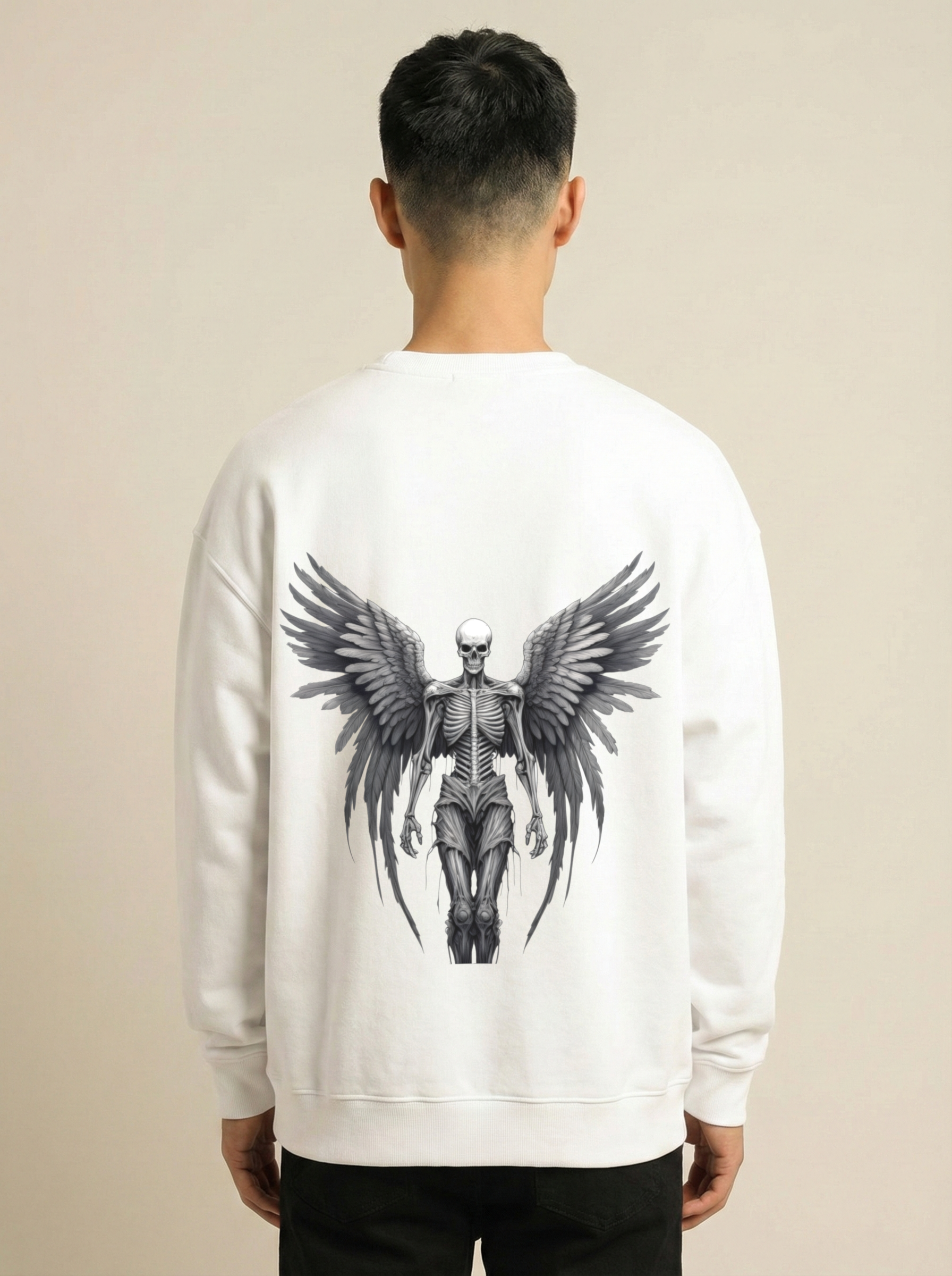 Gothic Angel Oversized Sweatshirt