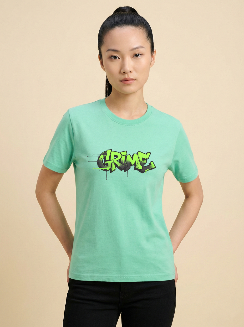 Grime Classic Crew Tee Jade