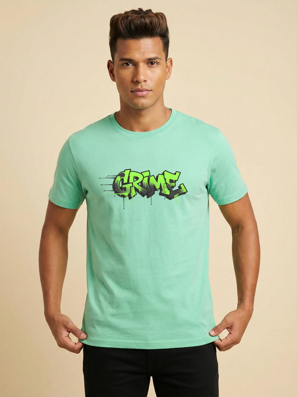 Grime Classic Crew Tee Jade