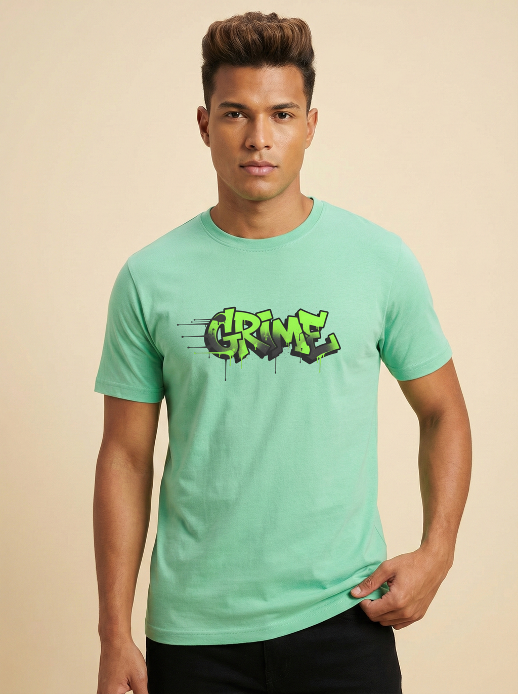 Grime Classic Crew Tee Jade