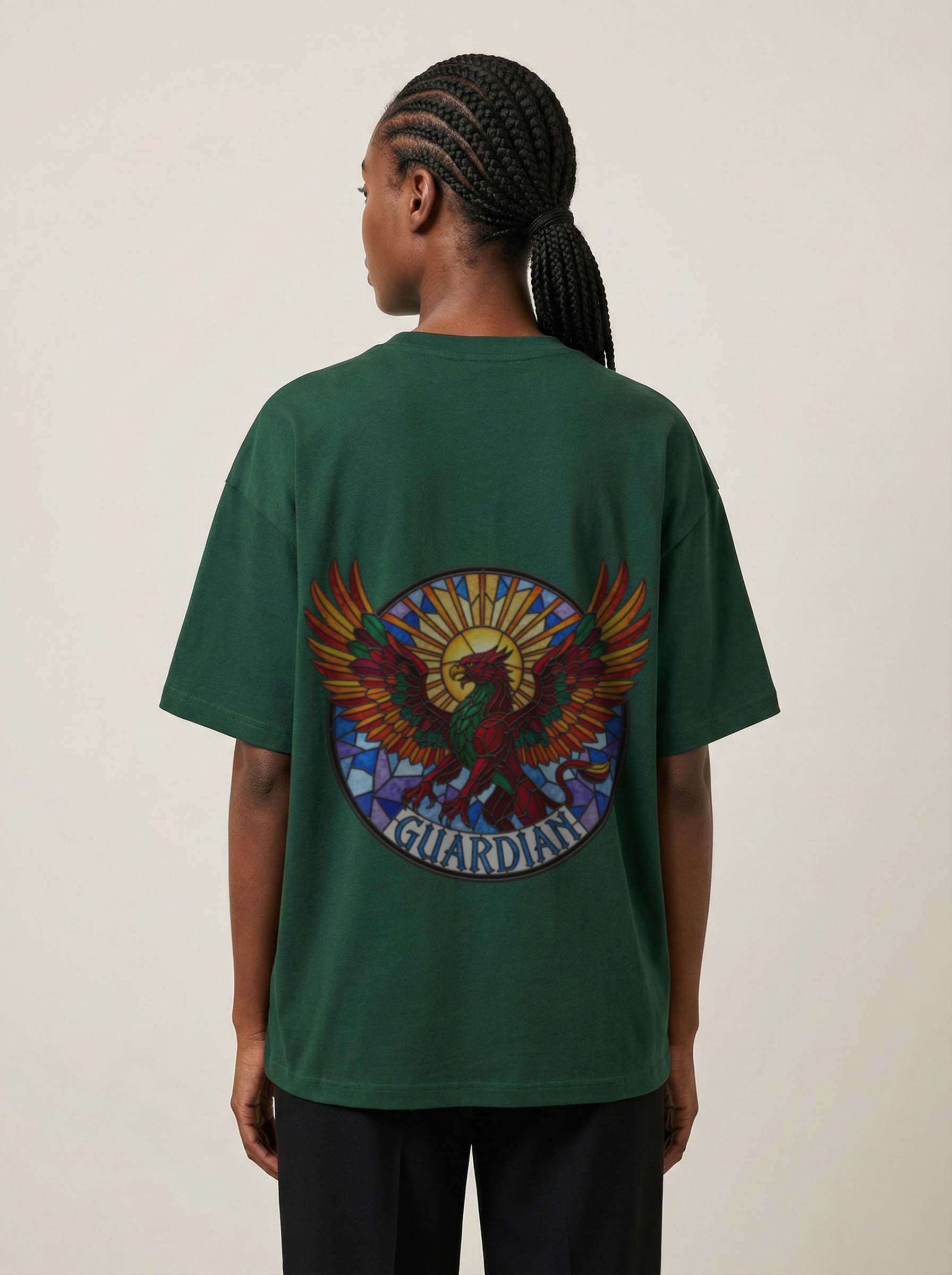 Guardian Premium Terry Oversized Tee Bottle Green