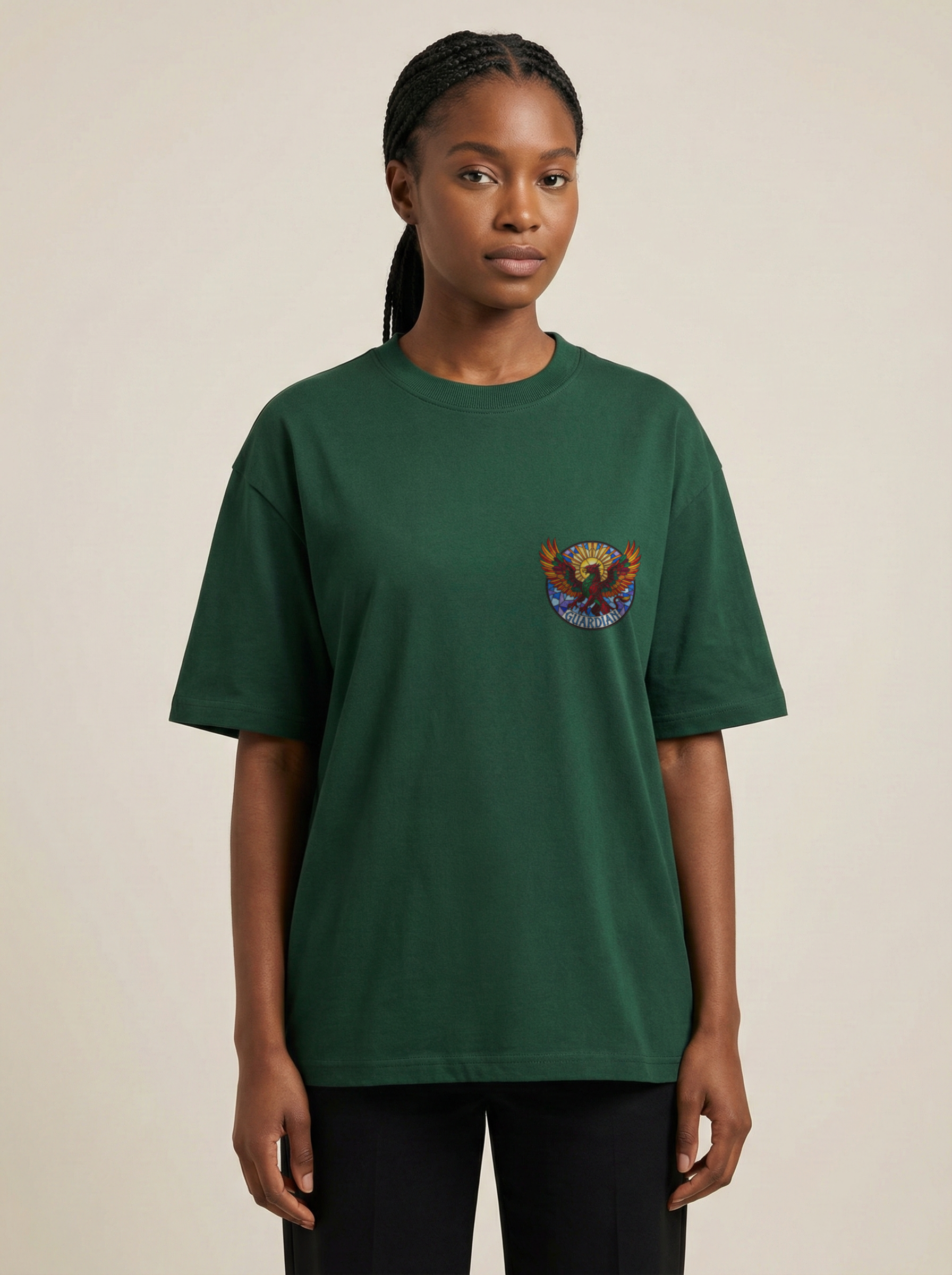 Guardian Premium Terry Oversized Tee Bottle Green