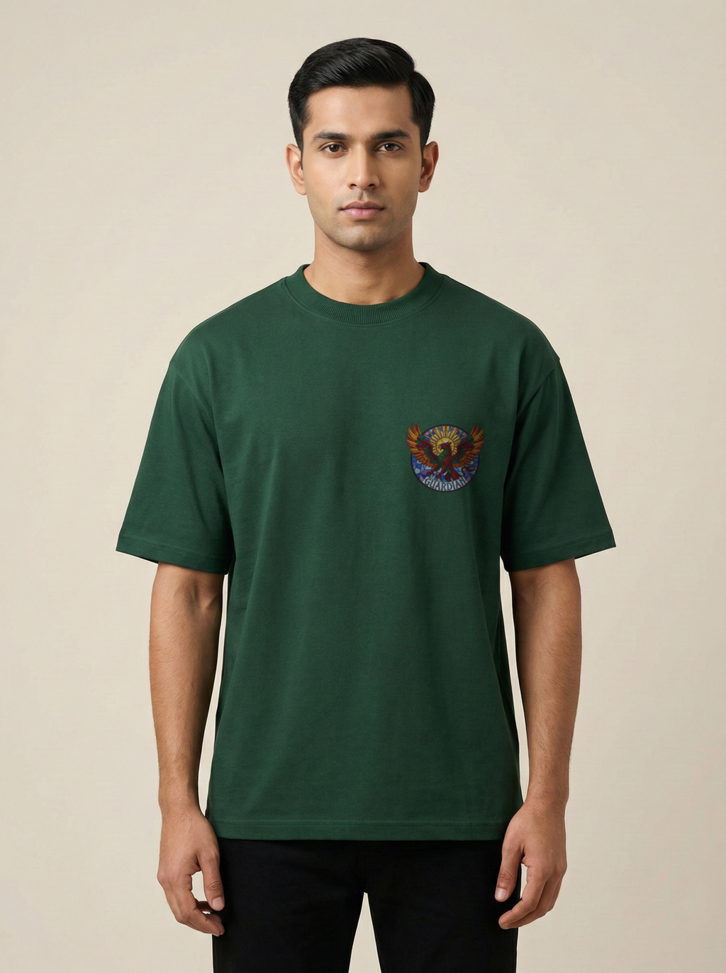 Guardian Premium Terry Oversized Tee Bottle Green