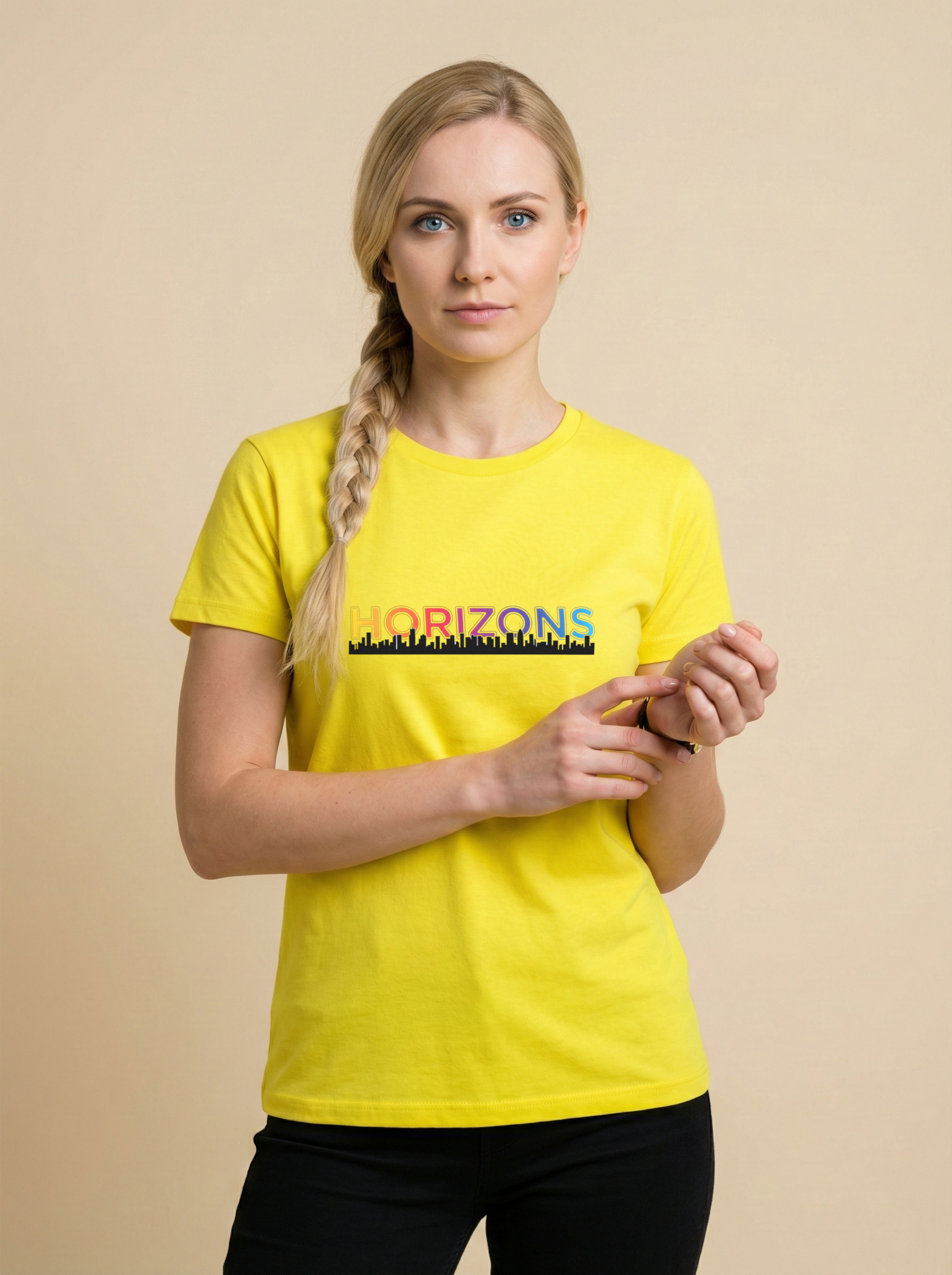 Horizons Classic Crew Tee New Yellow