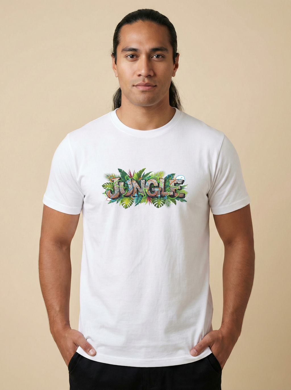 Jungle Classic Crew Tee White