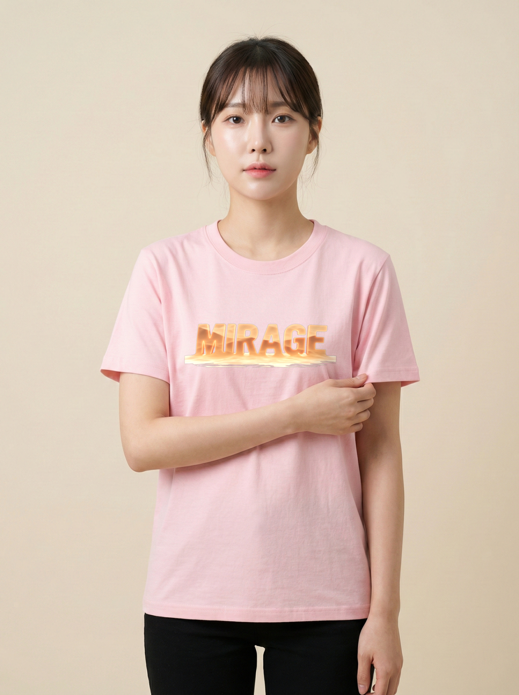 Mirage Classic Crew Tee Light Baby Pink