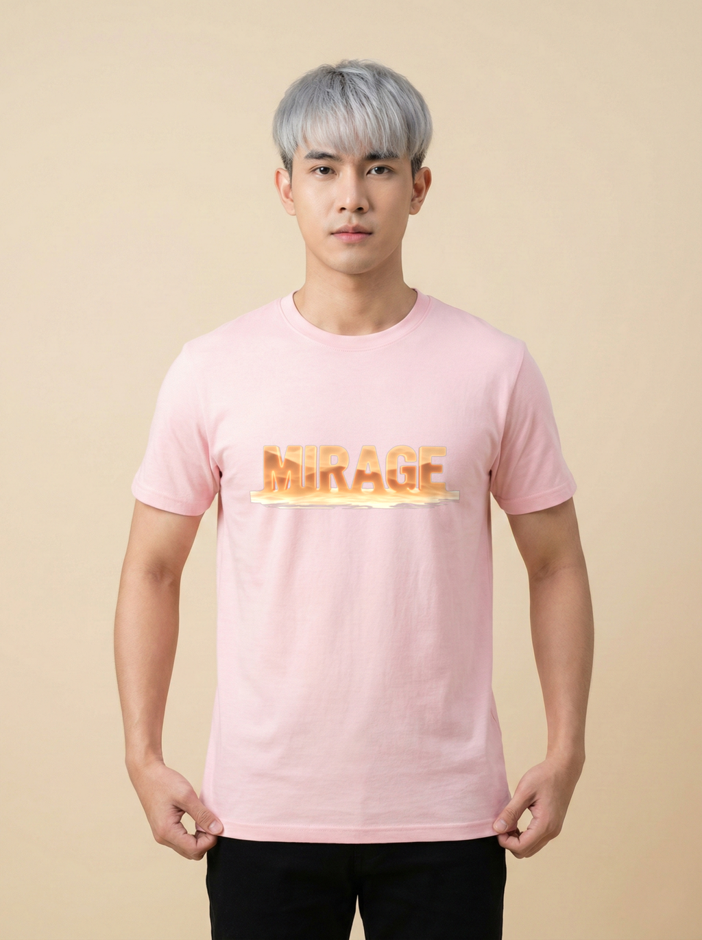 Mirage Classic Crew Tee Light Baby Pink