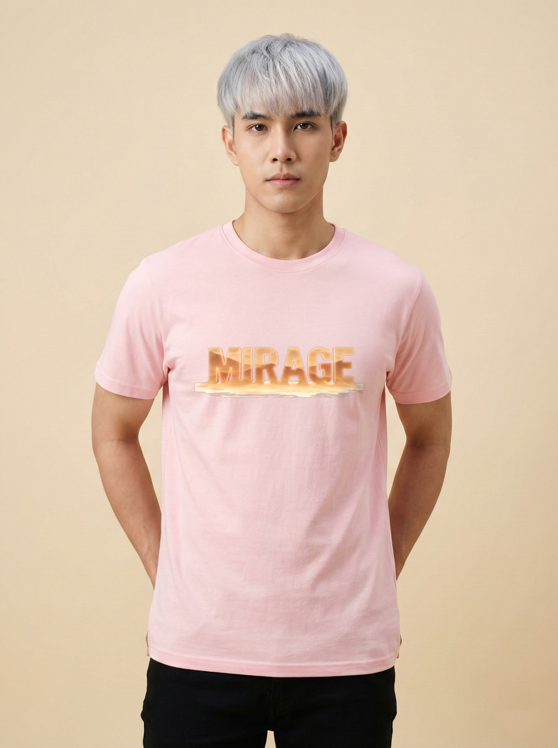Mirage Classic Crew Tee Light Baby Pink