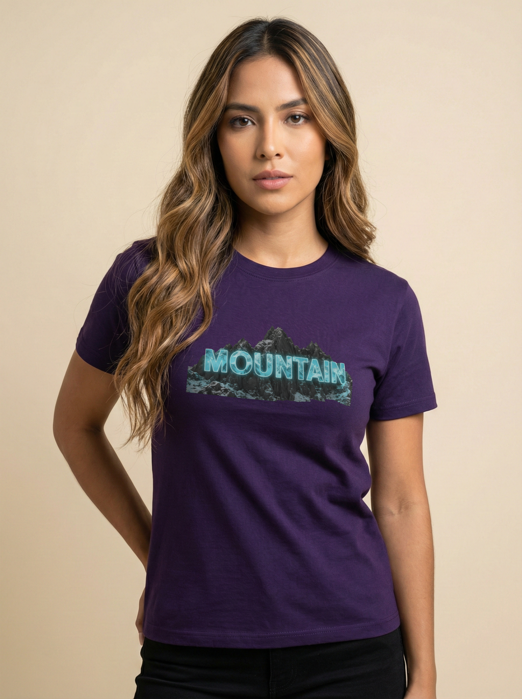 Mountain Classic Crew Tee Purple