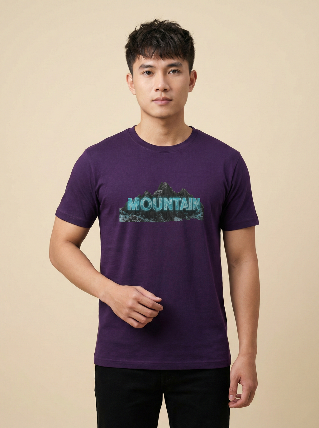 Mountain Classic Crew Tee Purple