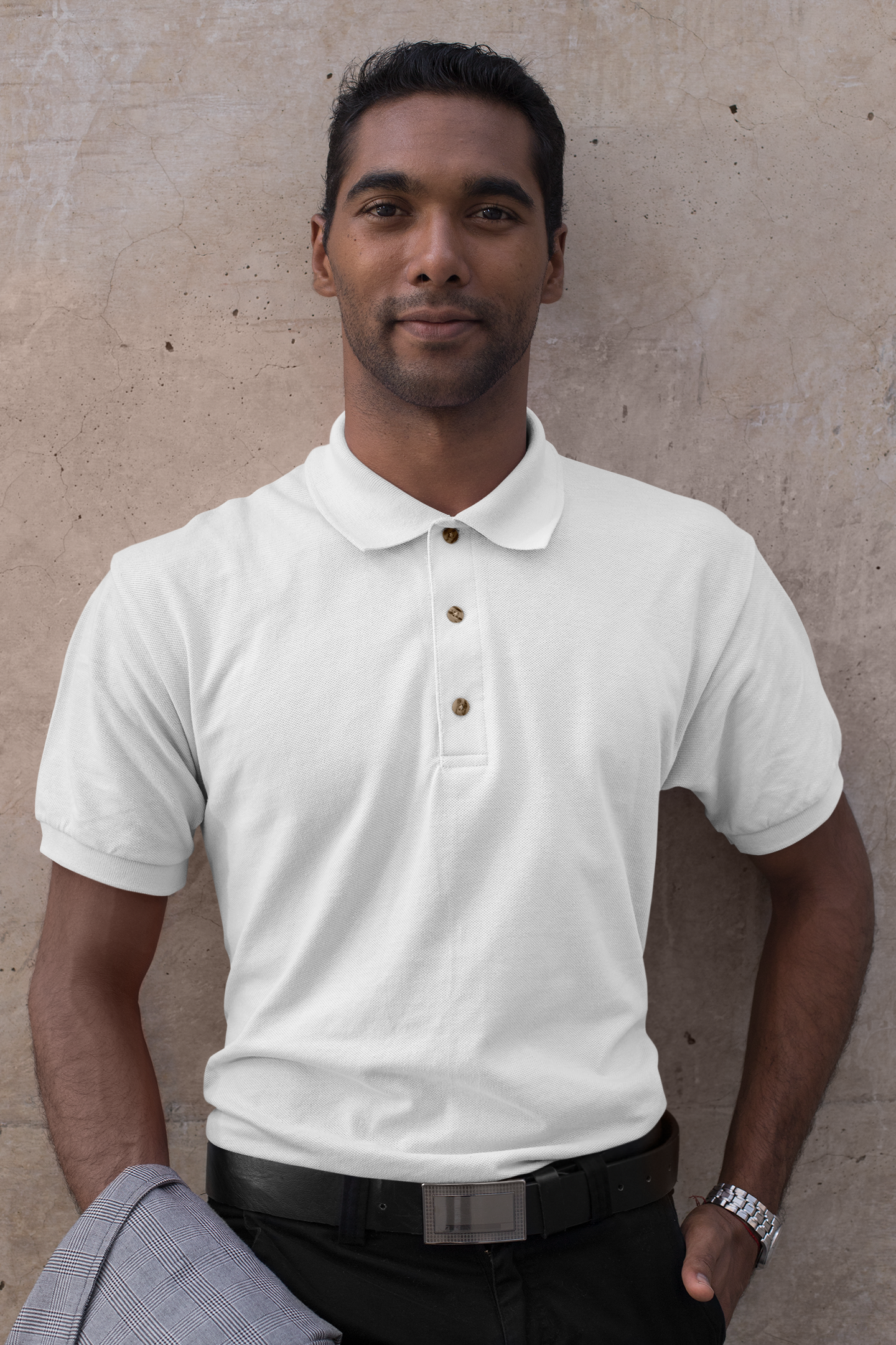 Mens Polo White