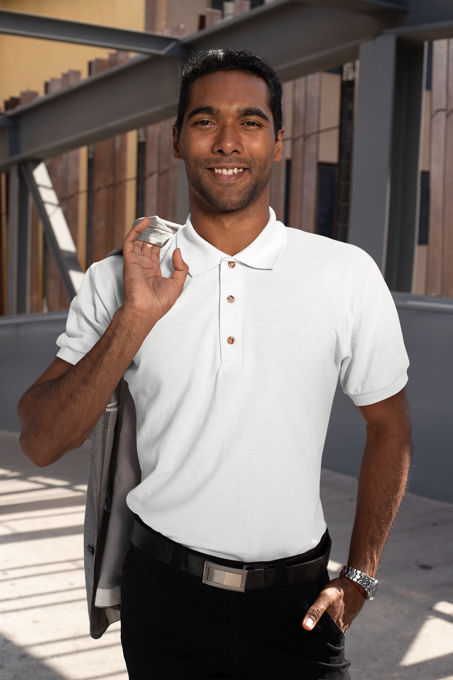 Mens Polo White