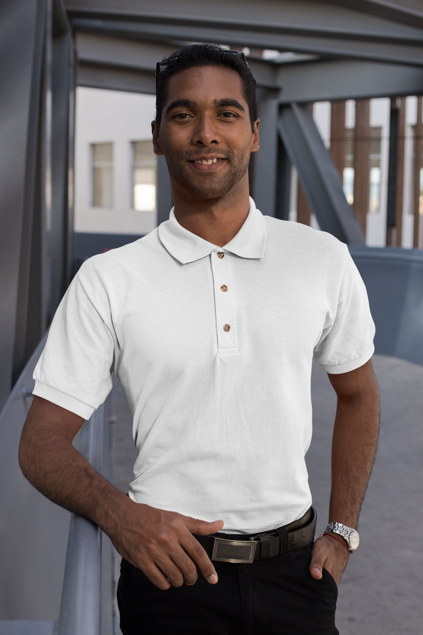 Mens Polo White