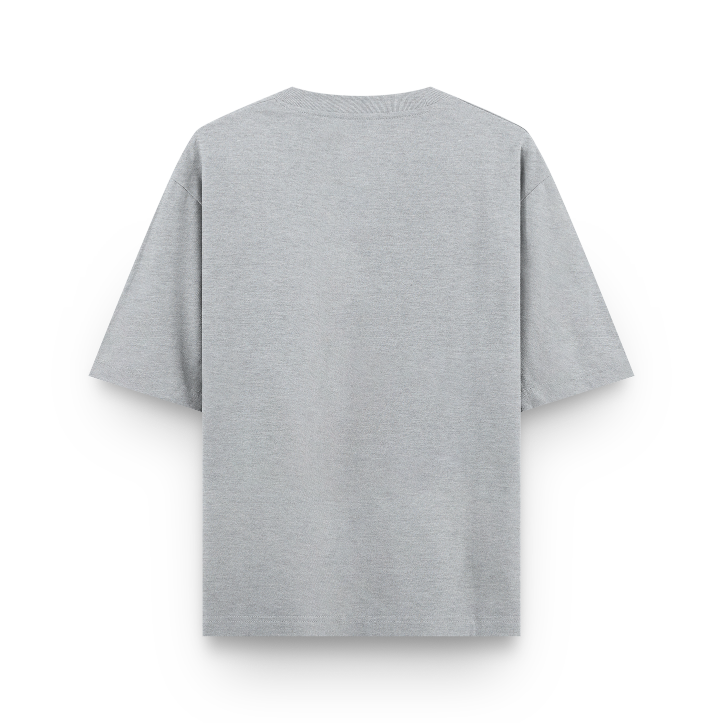 Unisex Oversized Classic Tshirt Grey Melange