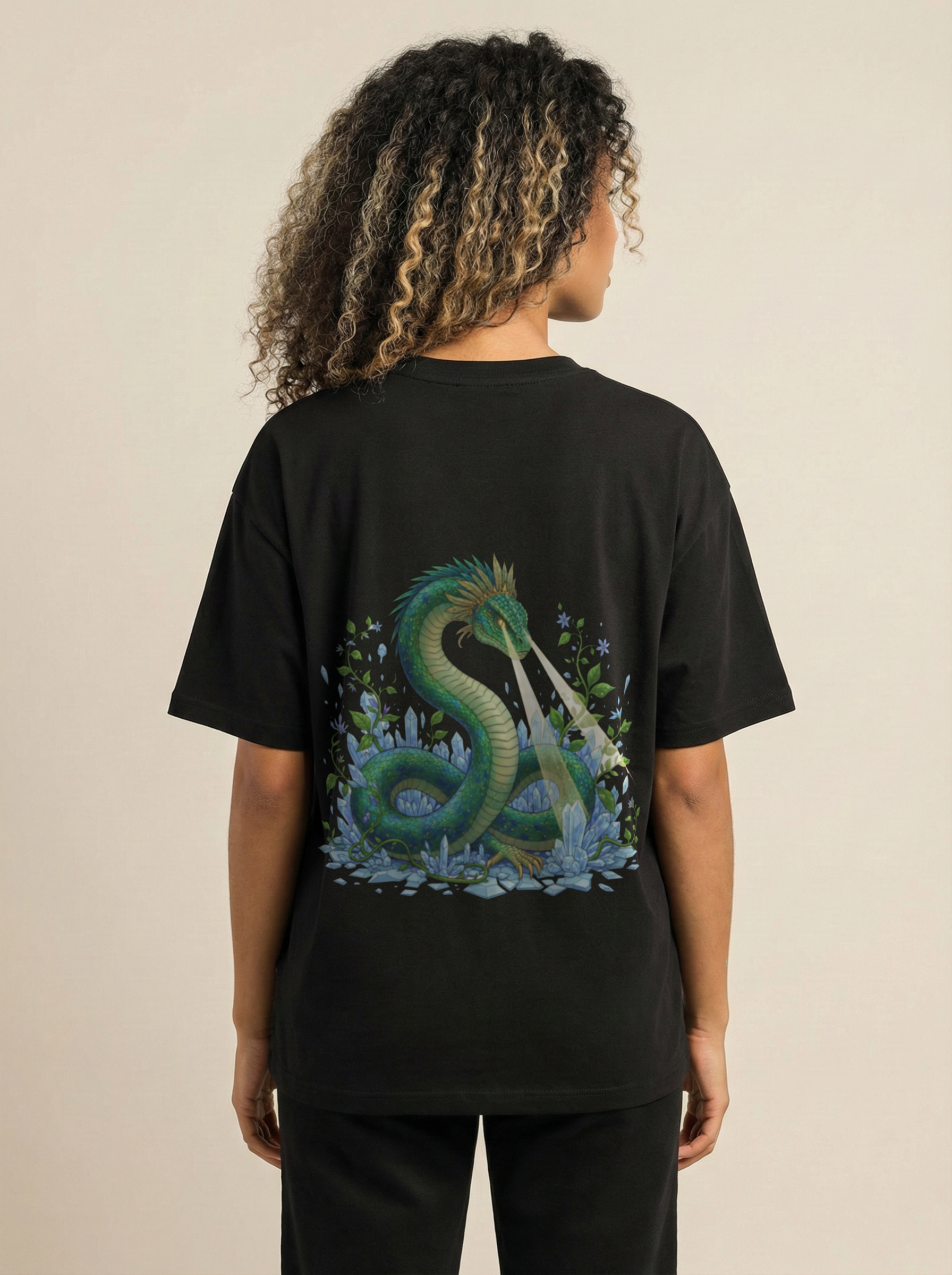 Petrify Premium Terry Oversized Tee Black